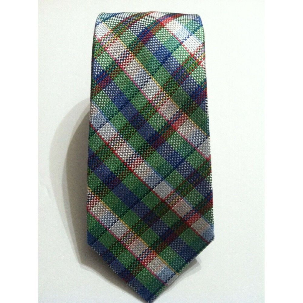 Tommy Hilfiger TOMMY HILFIGER MENS NEW GREEN 100%SILK TIE WIDTH: 3 1/8" Size ONE SIZE - 1 Thumbnail