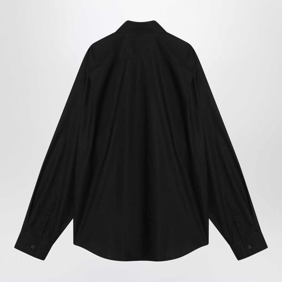 Balenciaga o1d2blof0226 Cotton Logo Shirt in Black Size US S / EU 44-46 / 1 - 2 Thumbnail