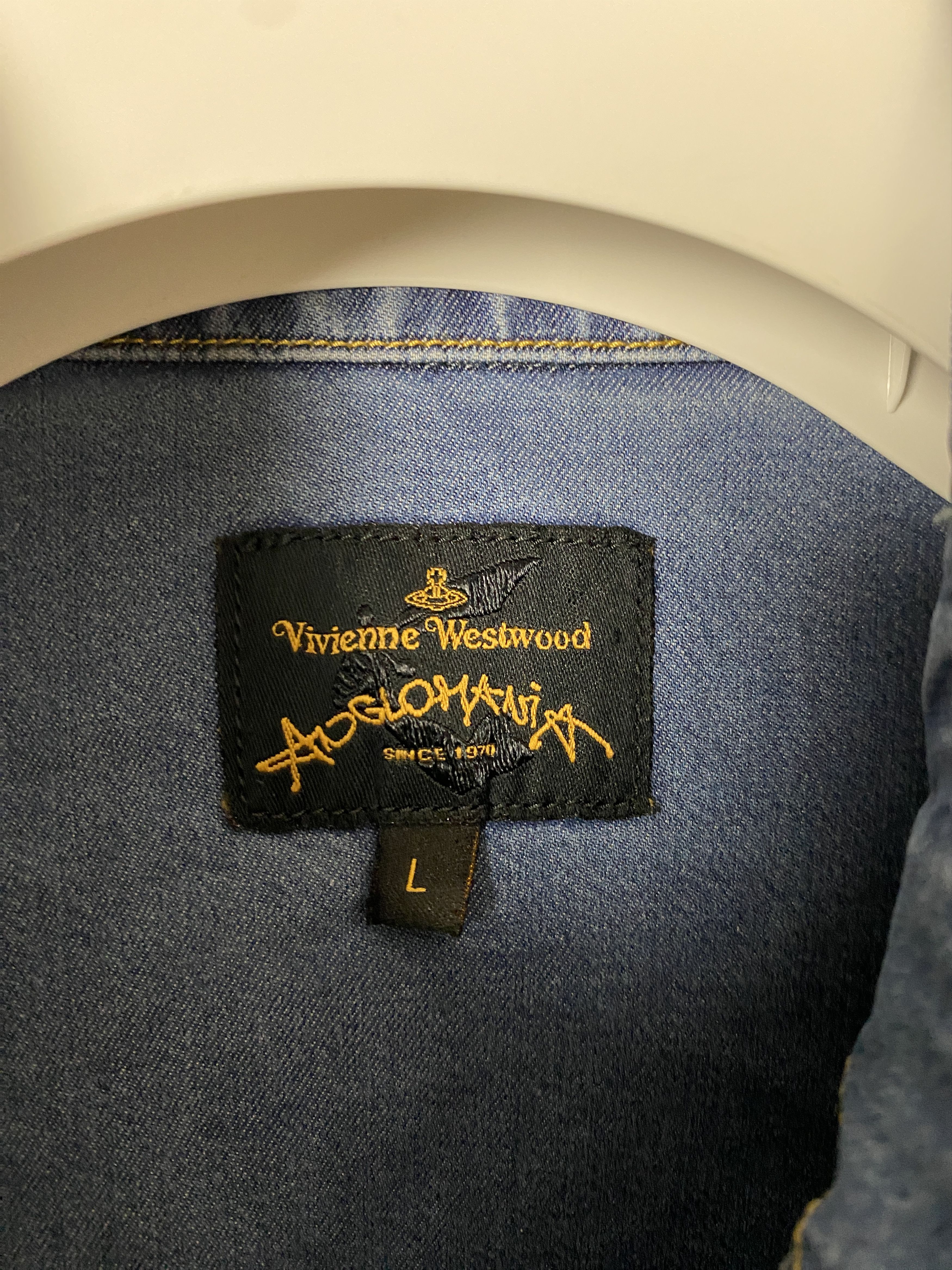 Vivienne Westwood Vivienne Westwood Anglomania printed denim shirt small logo Size L / US 10 / IT 46 - 3 Thumbnail