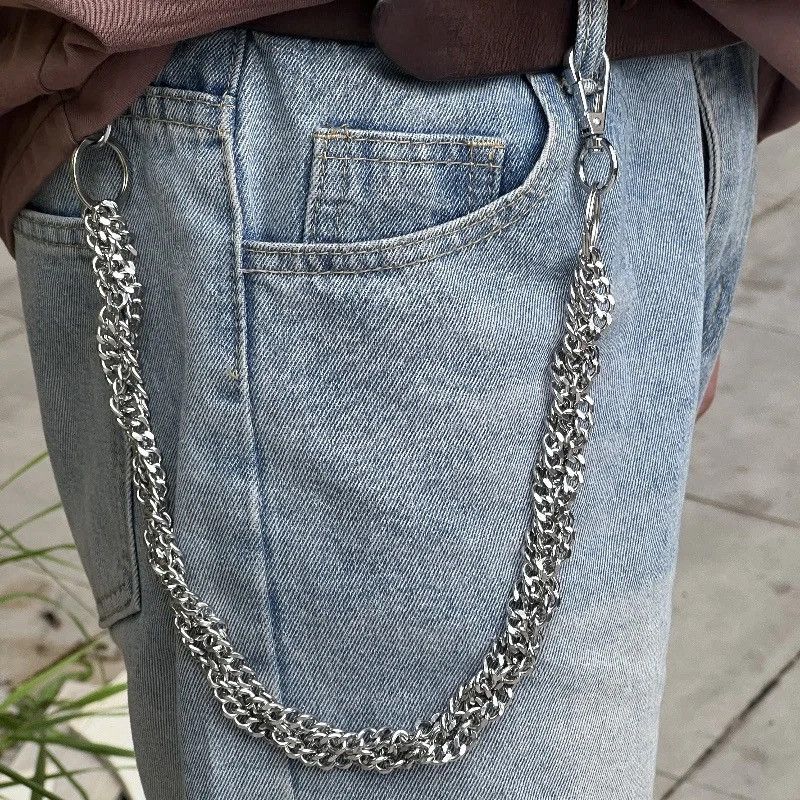 Jewelry Silver Punk Pants Chain Size ONE SIZE - 1 Thumbnail