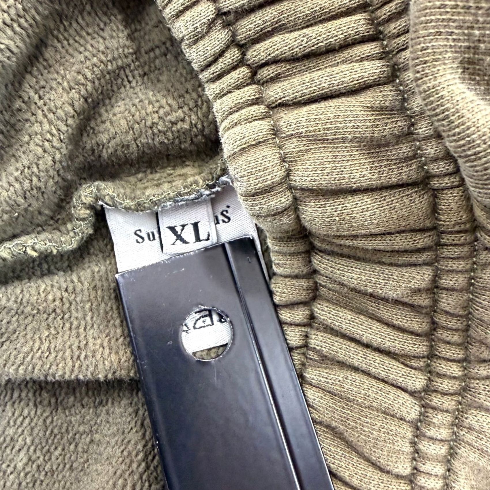Suspicious Antwerp Sweatpants Men 1XL Olive Green Script Logo Joggers Streetwear in Brown, Men's (Size 35) — image 4 of 6