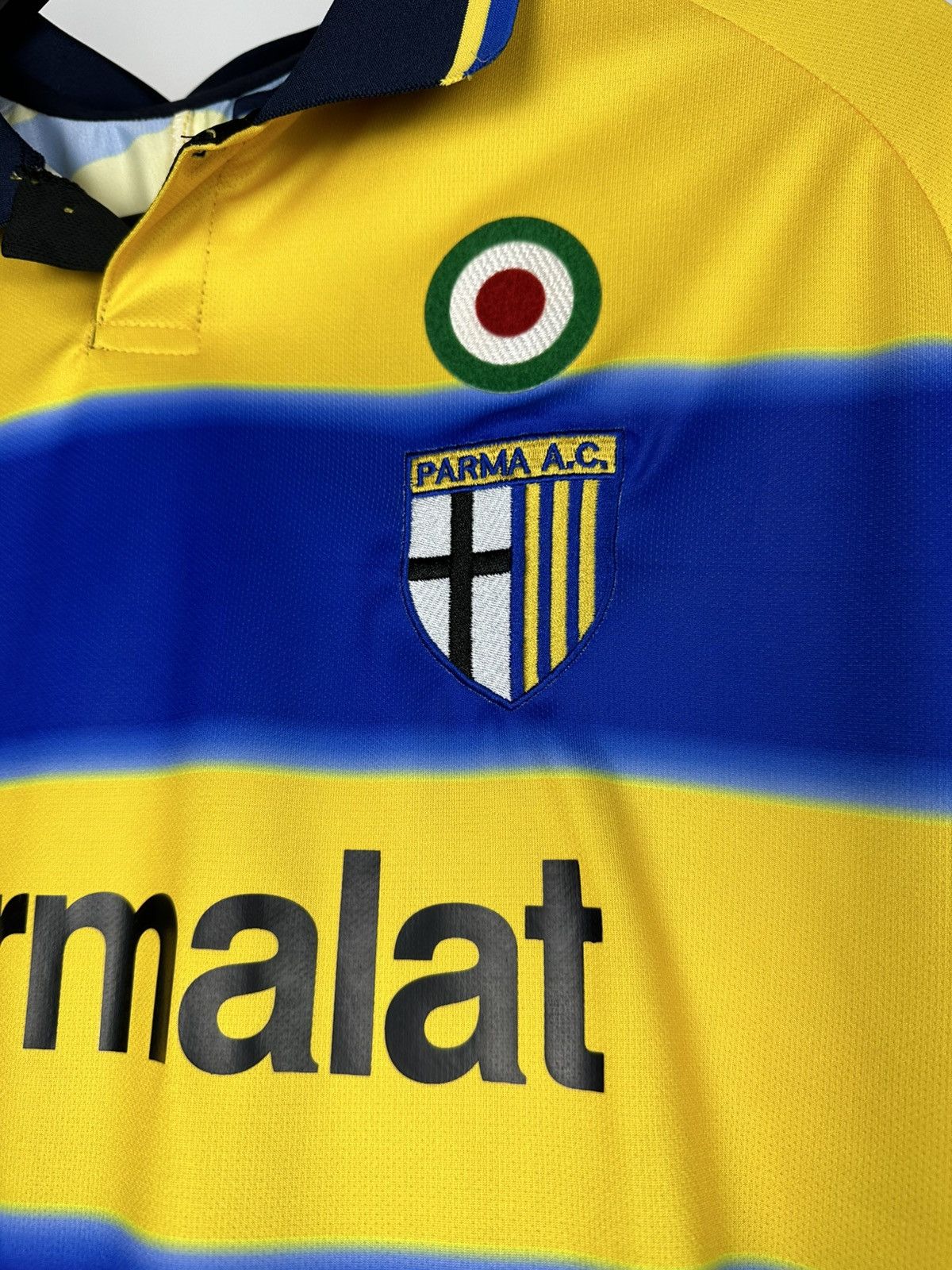 Champion AC Parma #7 Fuser 1999-00 Home Jersey Football Shirt Soccer Size US XXL / EU 58 / 5 - 7 Thumbnail