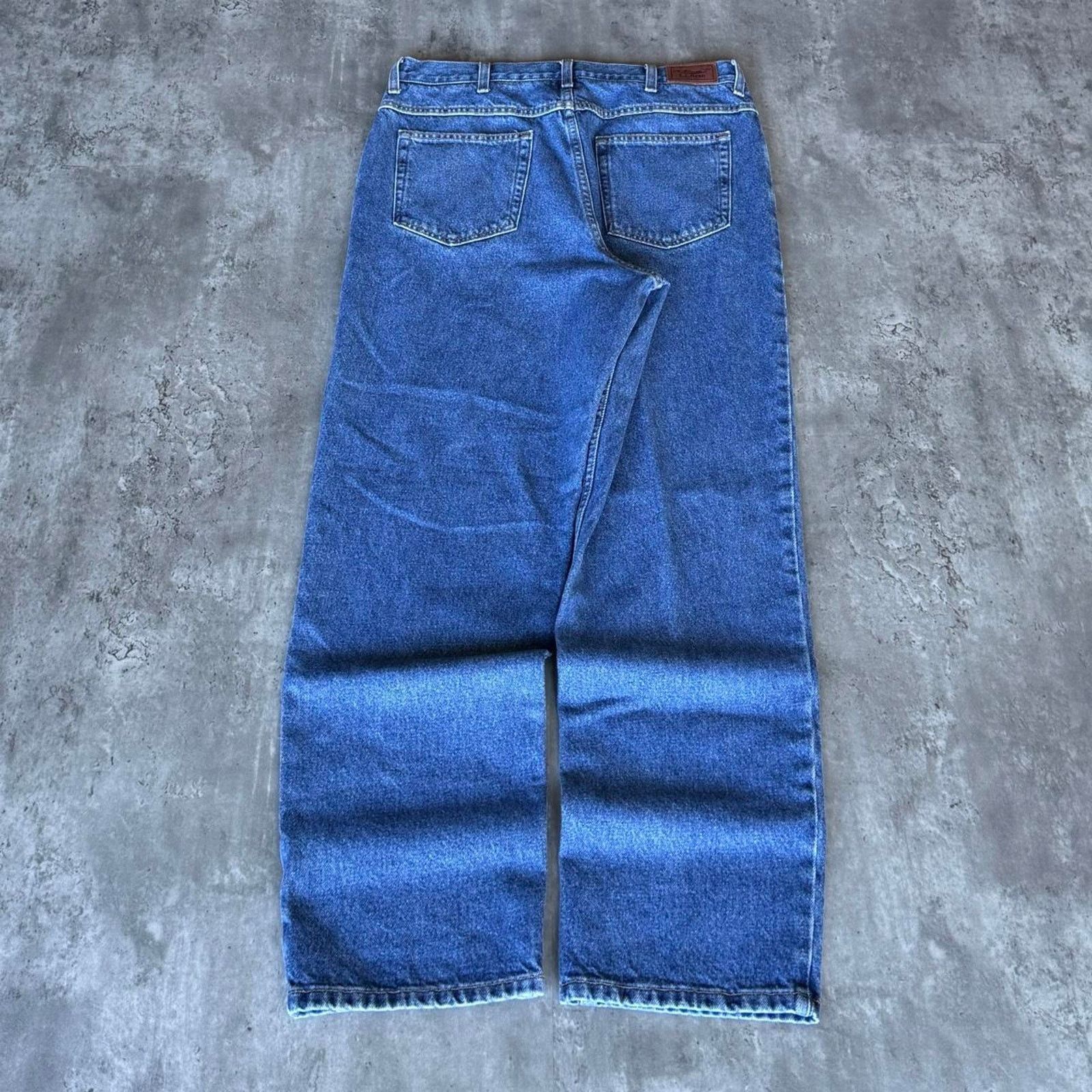 L.L. Bean × Vintage Vintage Y2K L.L. Bean Baggy Blue Essential Denim Jeans Size US 34 / EU 50 - 1 Thumbnail