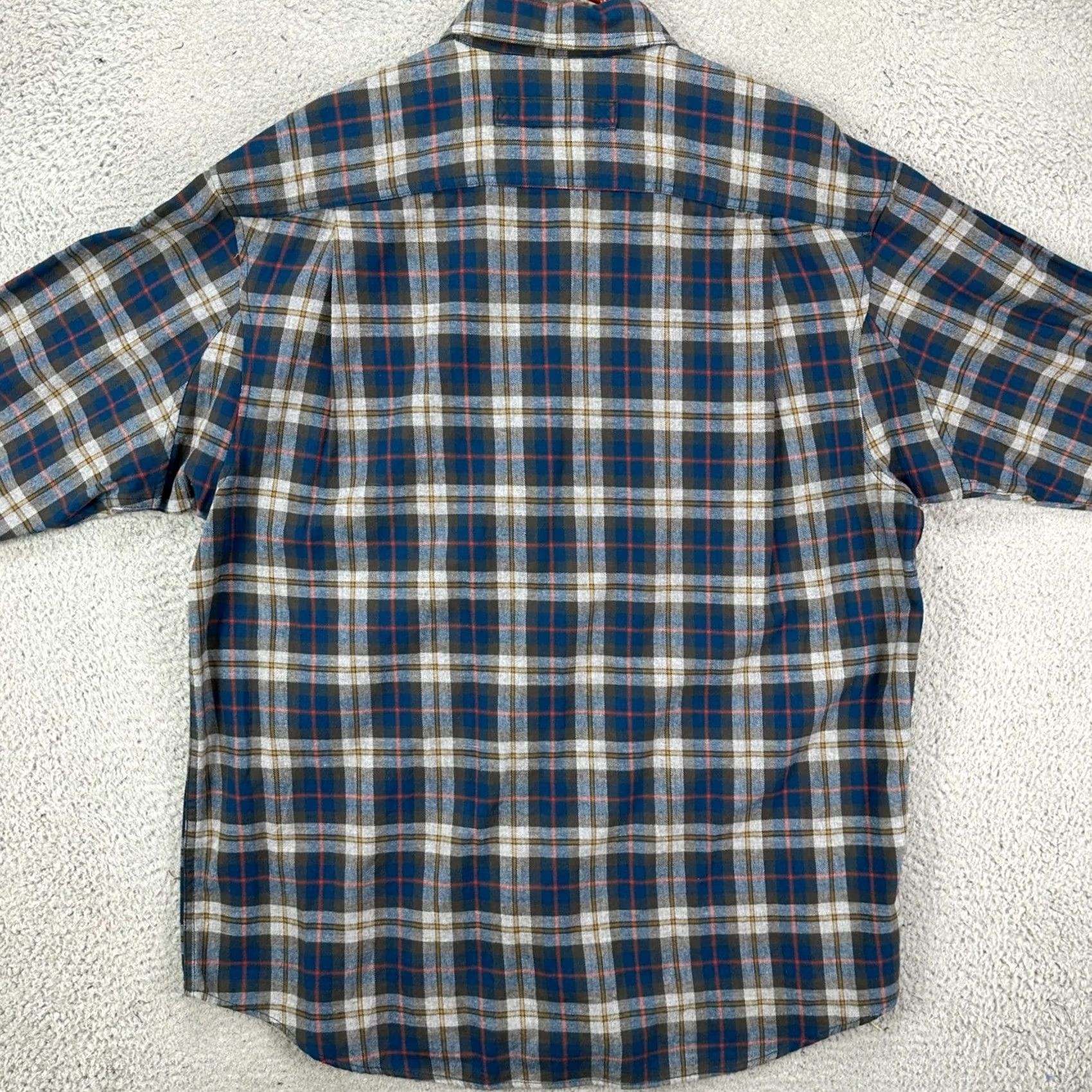 Duluth Trading Company Duluth Trading Co Shirt Flannel Men XL Blue Plaid Button Down Long Sleeve Pocket Shirt Size US XL / EU 56 / 4 - 3 Thumbnail