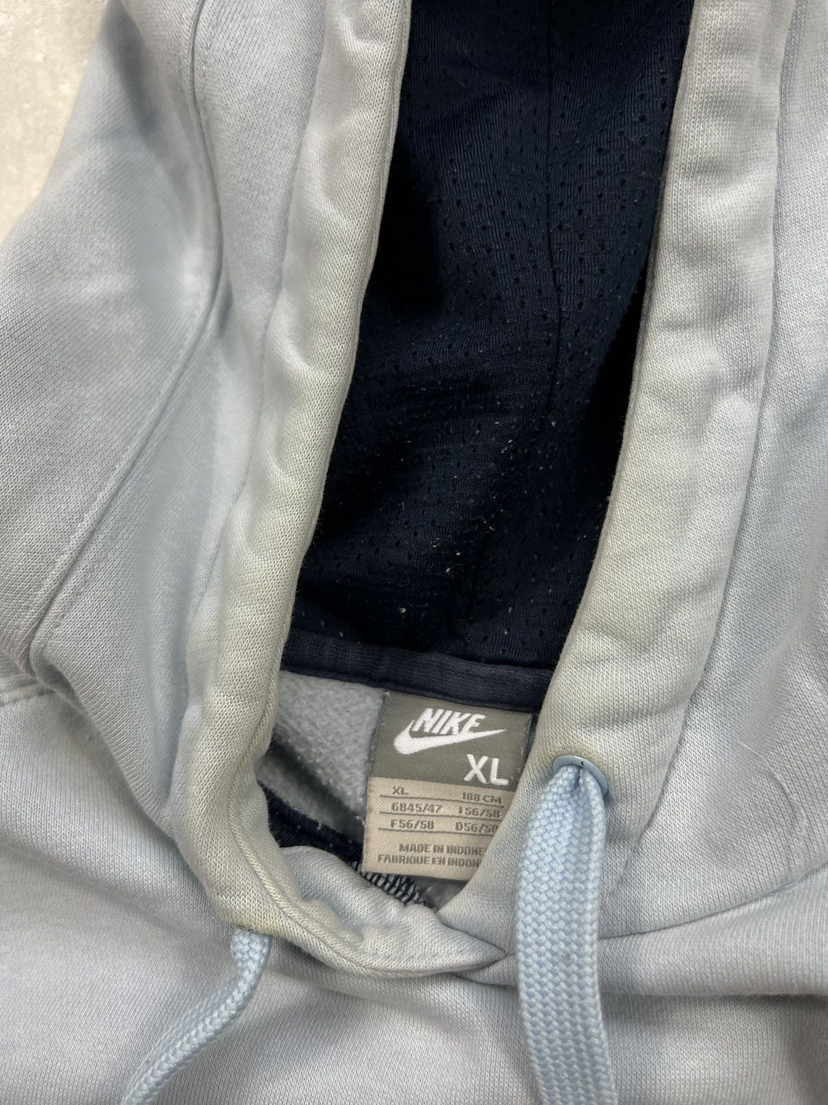 Nike 00’s NIKE BOXY BOG SWOOSH LOGO Y2K DISTRESSED HOODIE Size US XL / EU 56 / 4 - 9 Thumbnail