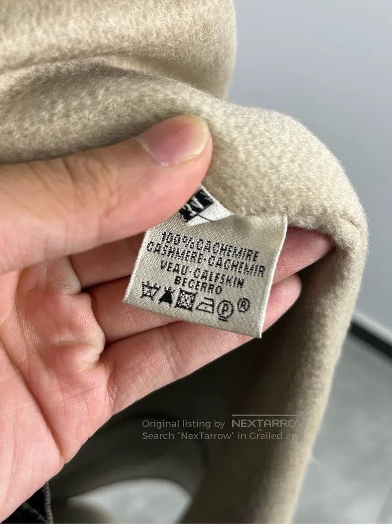 Hermes Hermes Gray Lapel Patchwork Long Sleeve Wool Coat Size XXS / US 00 / IT 34 - 5 Thumbnail