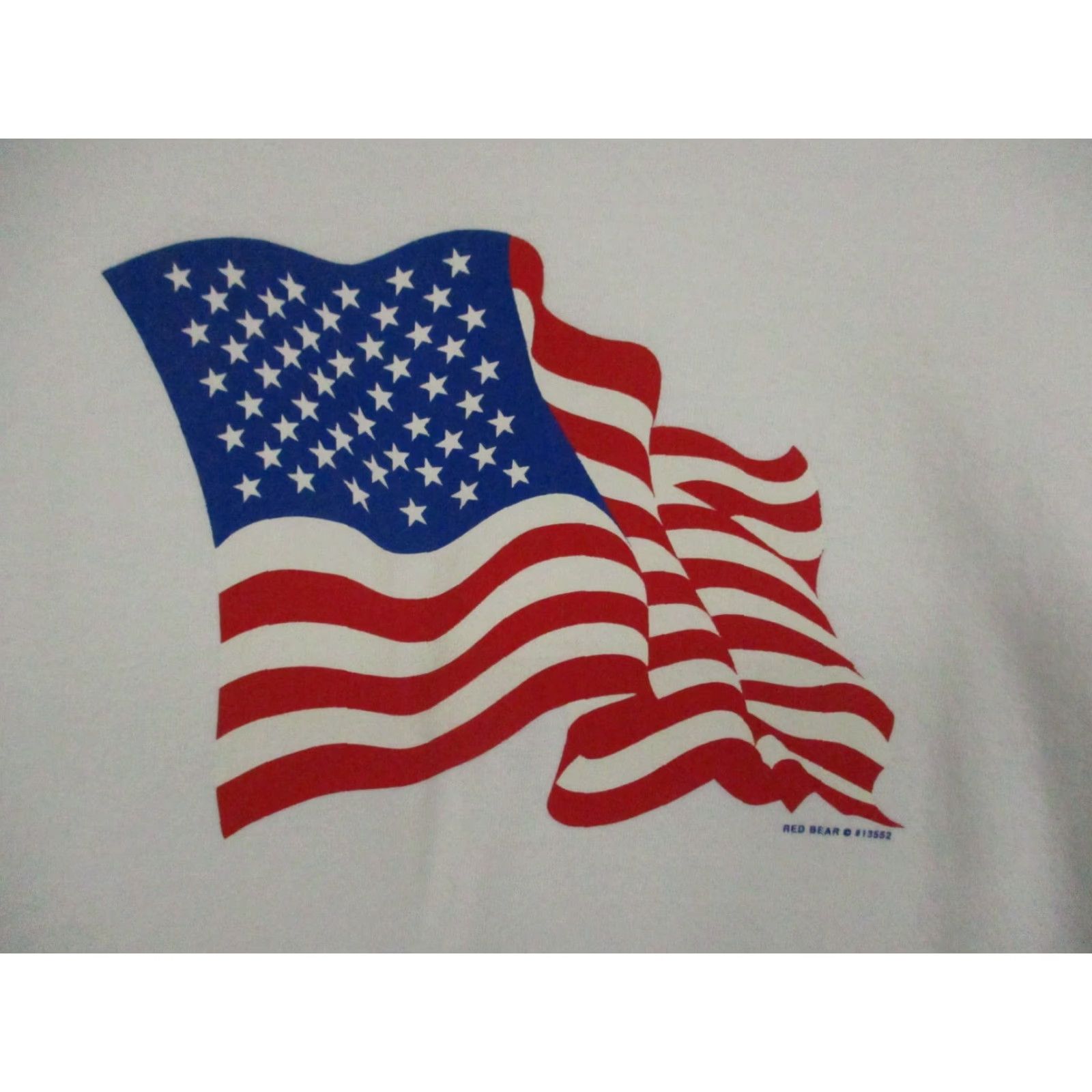 Nike VINTAGE Nike USA Flag Sweatshirt Large Adult White Long Sleeve Sweatshirt Mens 90s USA Nike Shirt Size US L / EU 52-54 / 3 - 2 Thumbnail