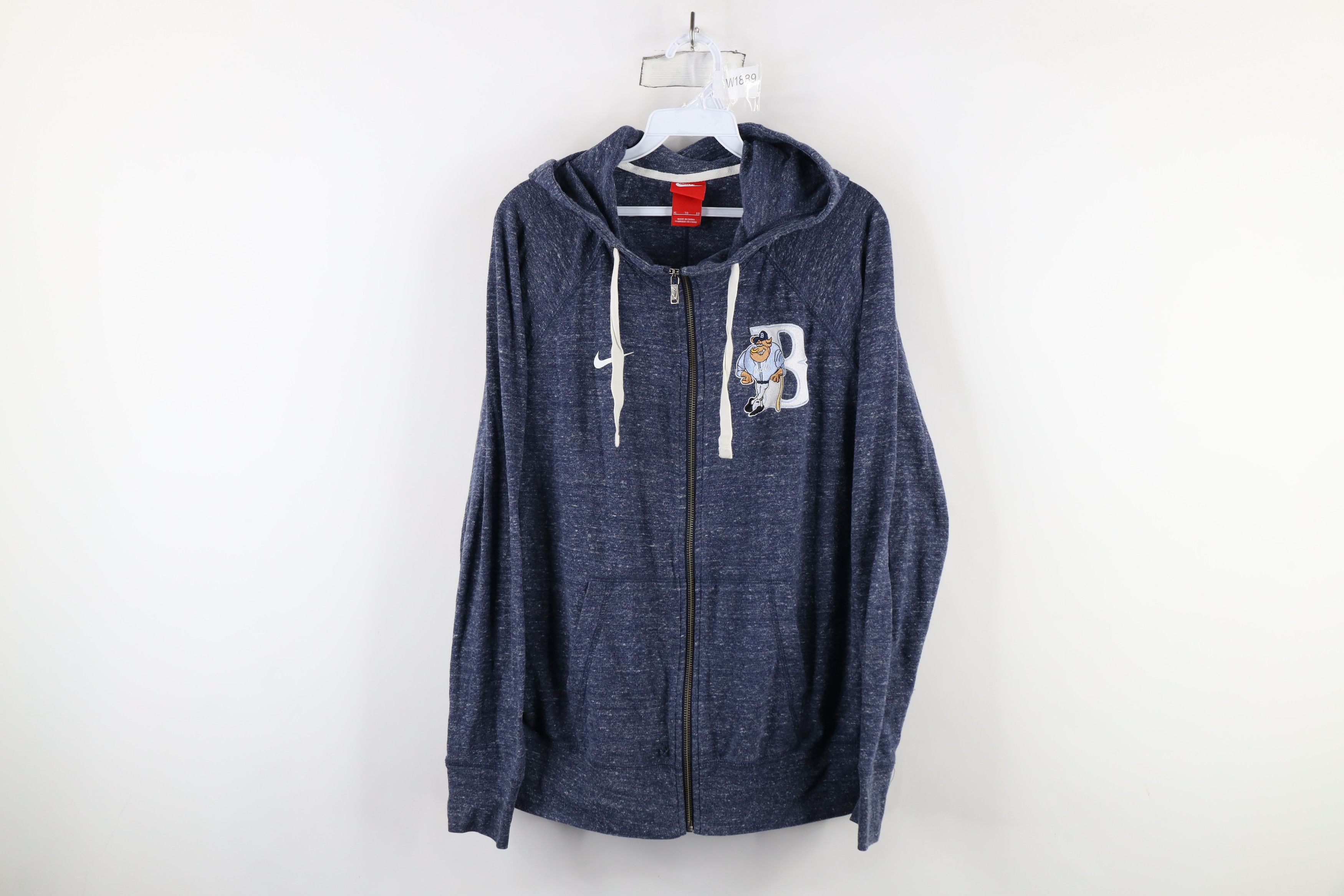 Nike × Vintage Nike Baseball Durham Bulls Full Zip Hoodie Sweatshirt Blue Size US XL / EU 56 / 4 - 1 Thumbnail