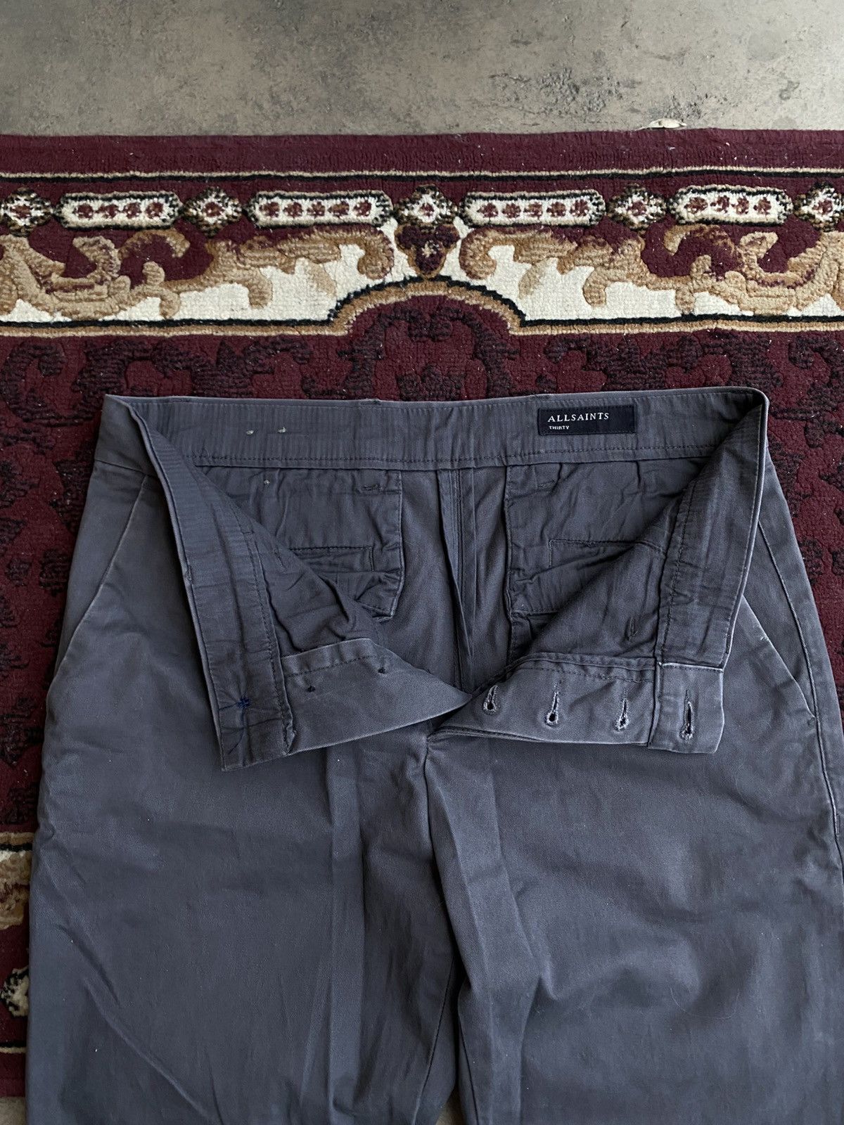 Allsaints Allsaints Chino Pants Denim Dark grey 30 size classic casual Size US 30 / EU 46 - 7 Thumbnail