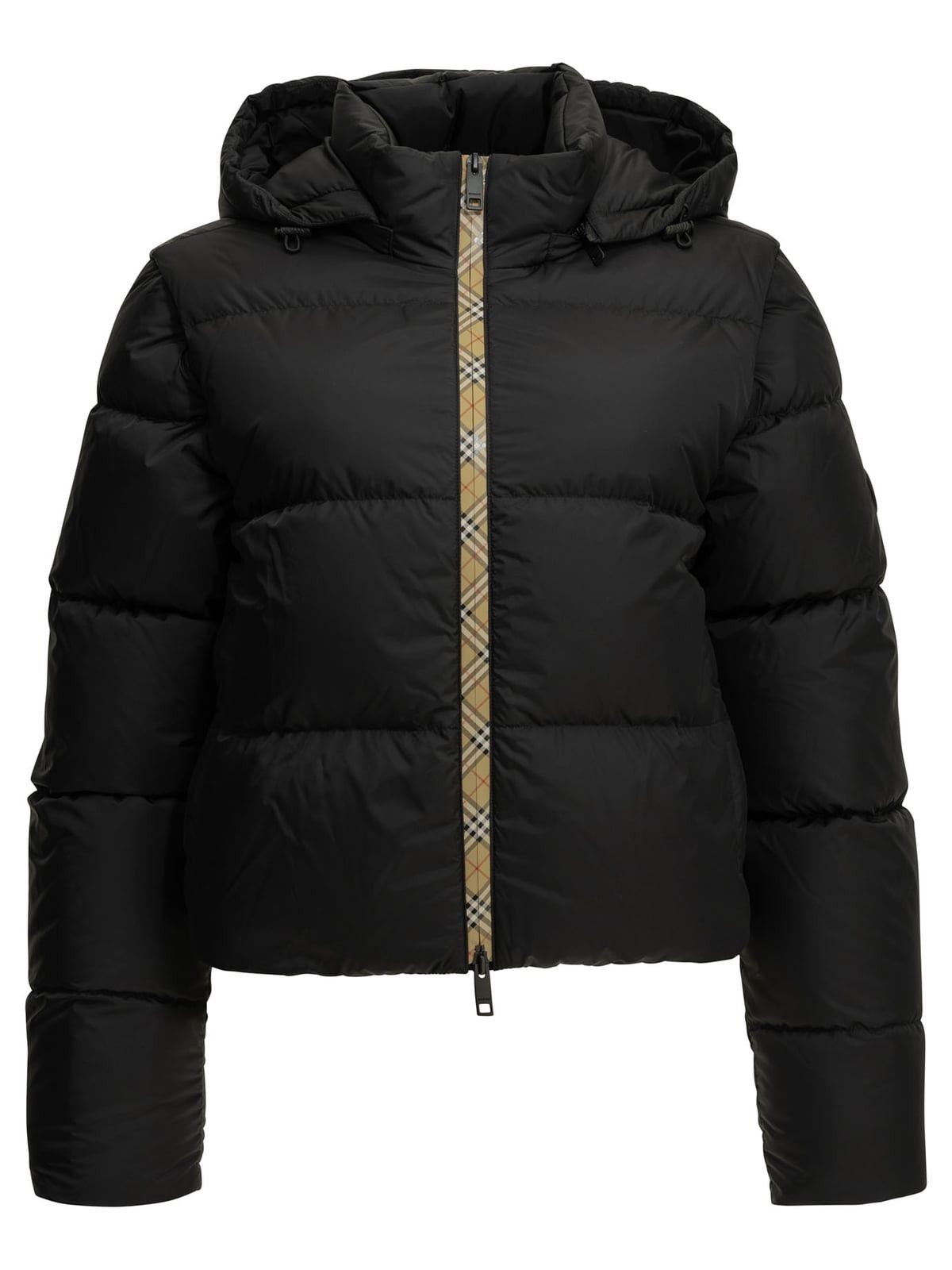 Burberry "Langdale" Short Down Jacket in Black, Women's (Size Xs)
