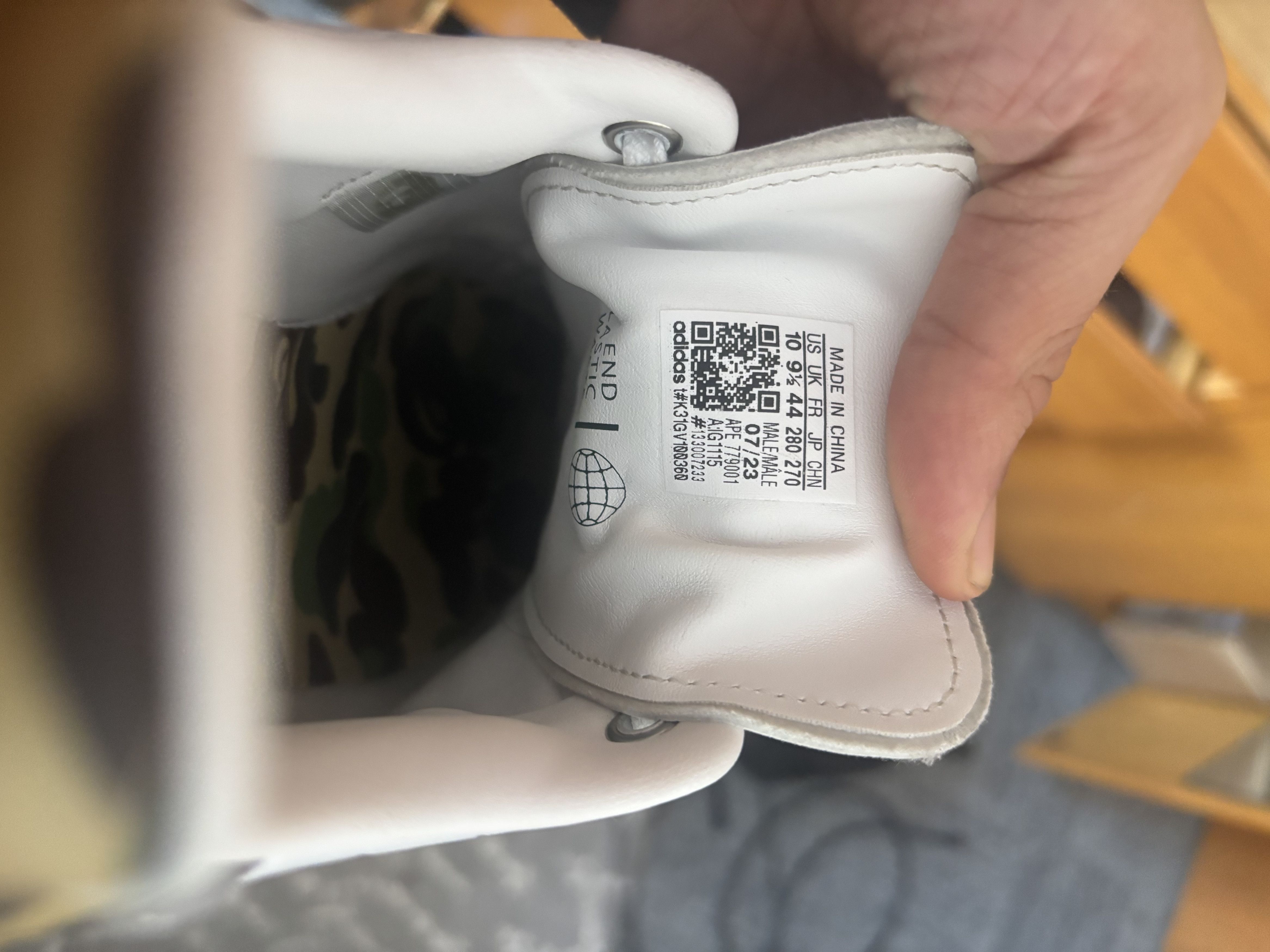Adidas × Bape Bape Stan Smith Adidas sneaker Size US 10 / EU 43 - 10 Thumbnail