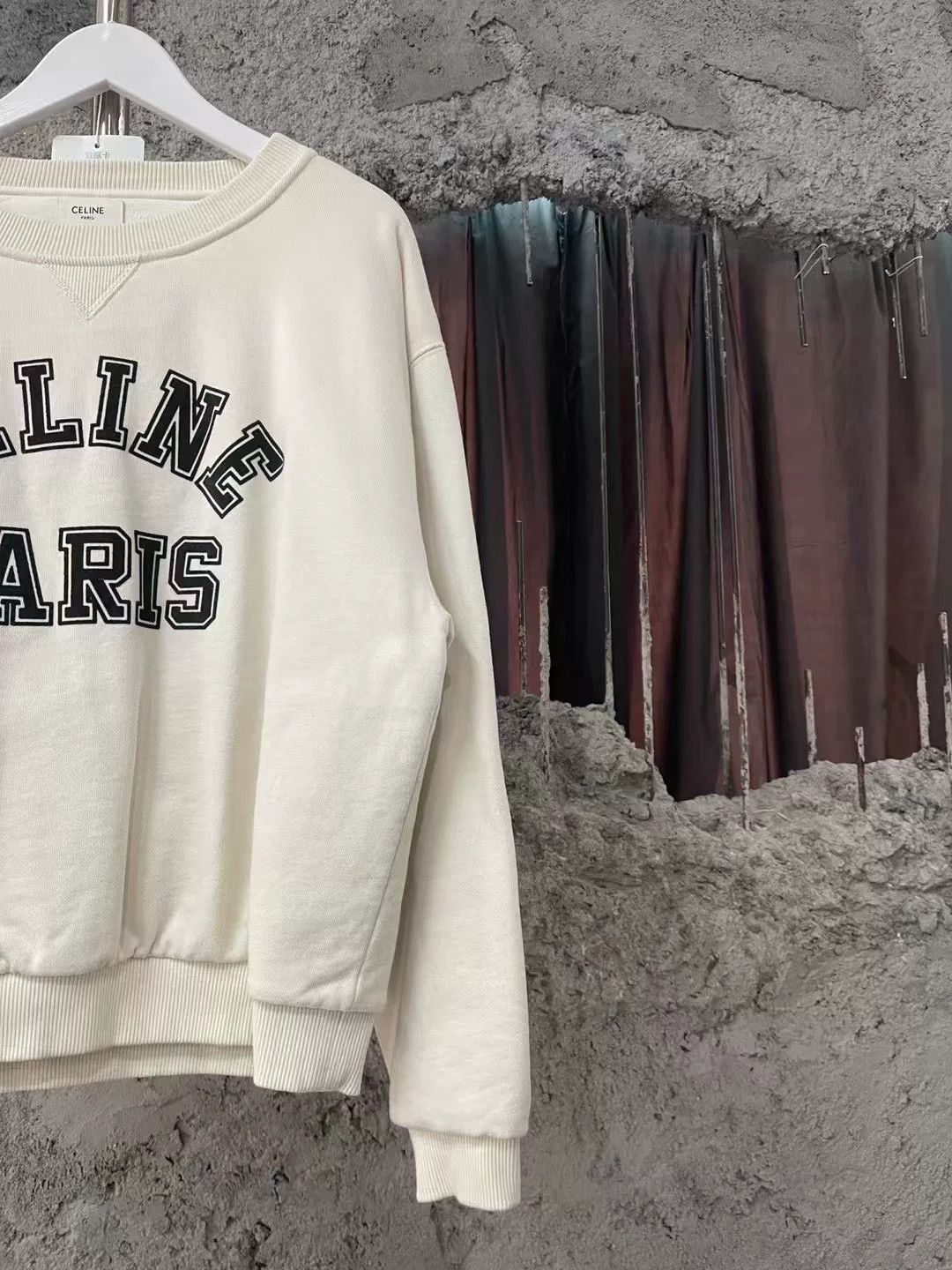 Celine Celine Embroidered Letter Crewneck Sweatshirt Size US 28 / EU 44 - 4 Thumbnail