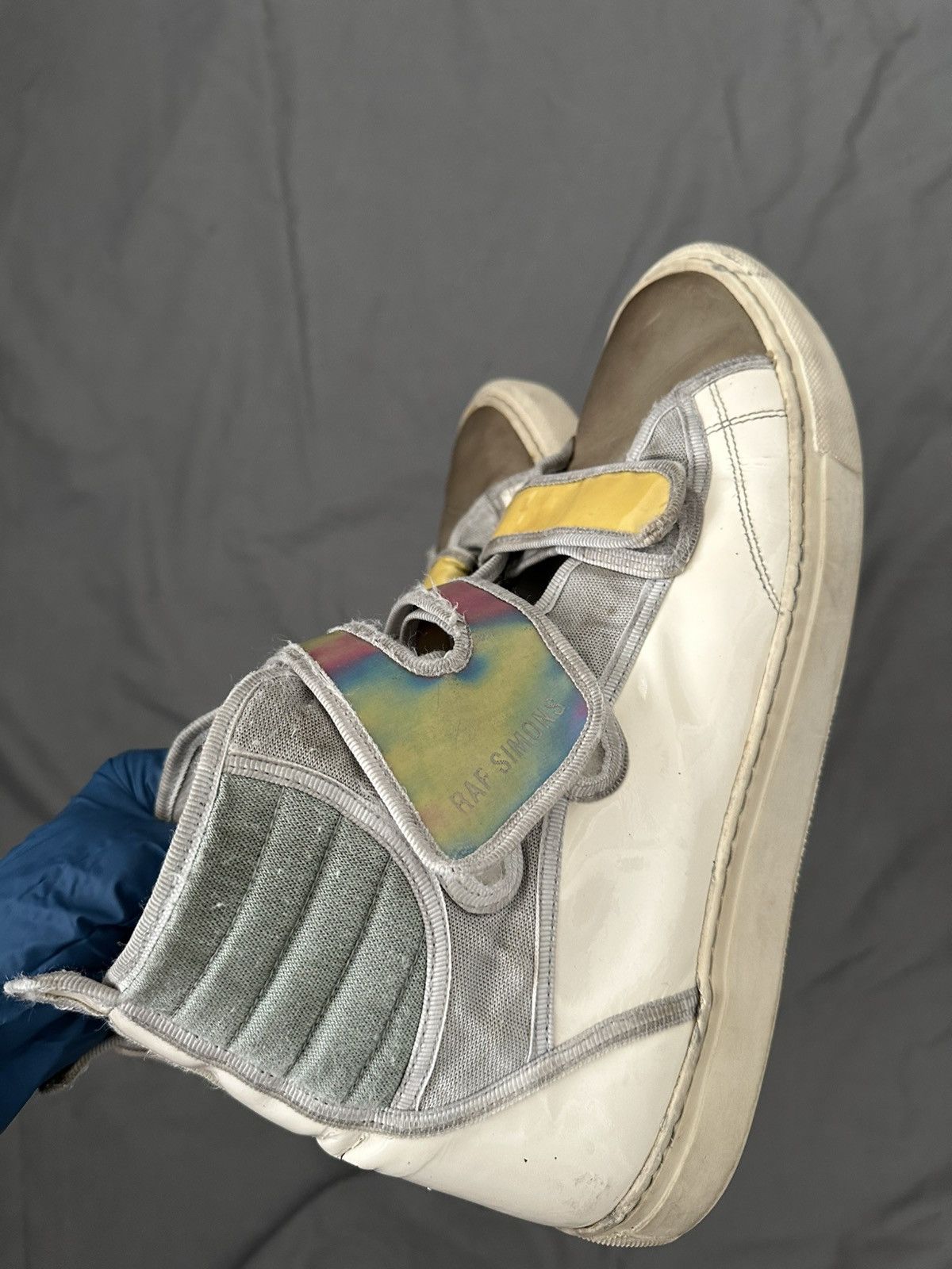Raf Simons Holographic Velcro High Tops Size US 11 / EU 44 - 1 Thumbnail