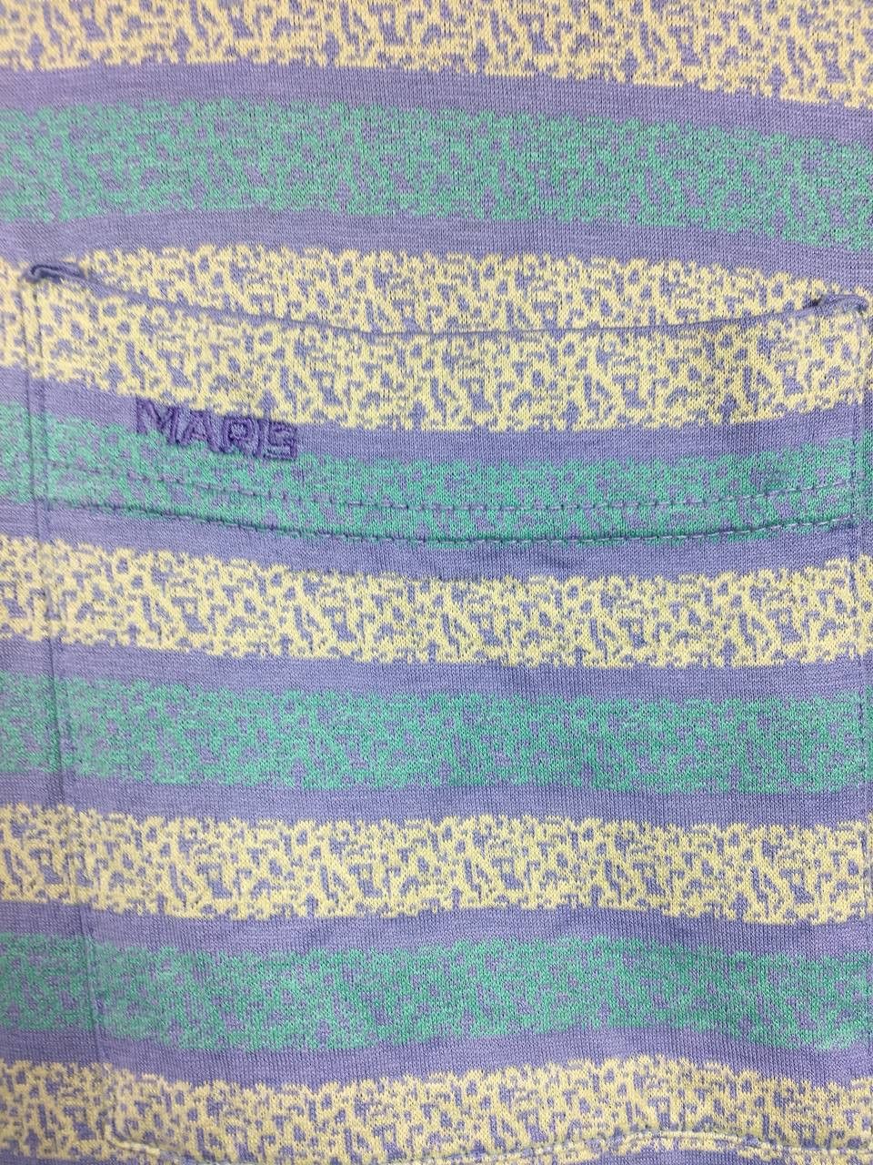 Vintage Vtg 90s Maris Made In Italy Mako Cotton Striped Polo Shirt Size US L / EU 52-54 / 3 - 4 Thumbnail