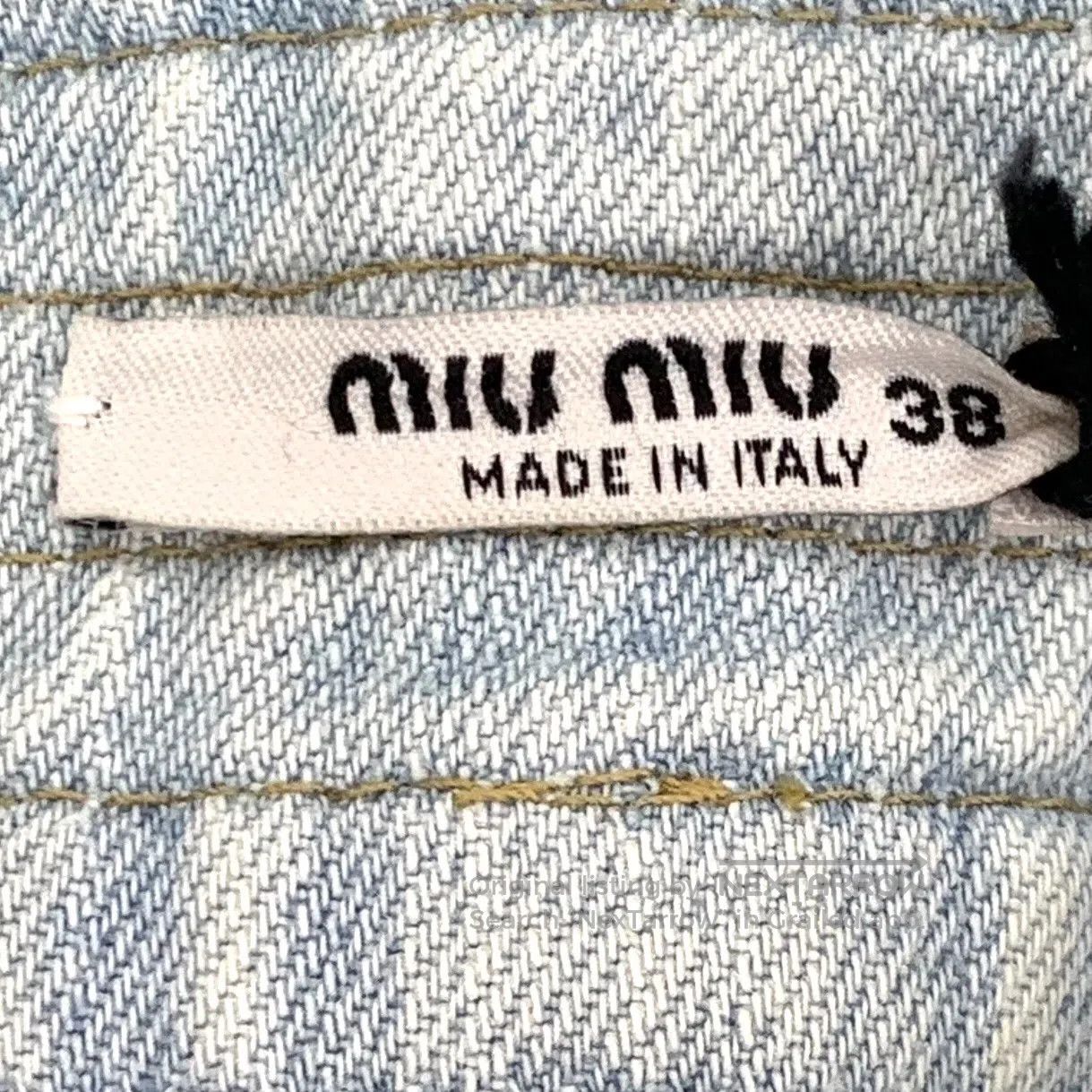 Miu Miu Miu Miu Light blue single-breasted cotton casual denim hal Size 37" - 7 Thumbnail