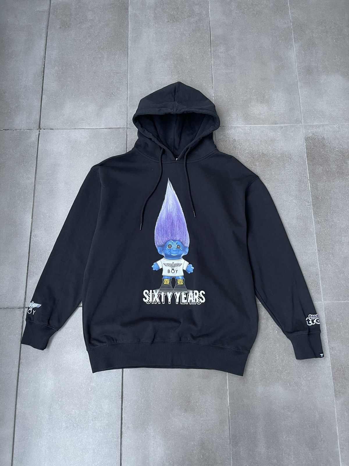 Boy London Boy London X Trolls 60 Anniversary Logo Movie Black Hoodie Size US M / EU 48-50 / 2 - 2 Thumbnail
