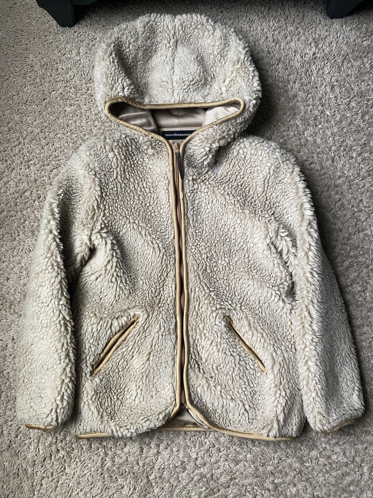 Issey Miyake Mercibeaucoup, Boa Fleece Jacket Size US S / EU 44-46 / 1 - 1 Thumbnail