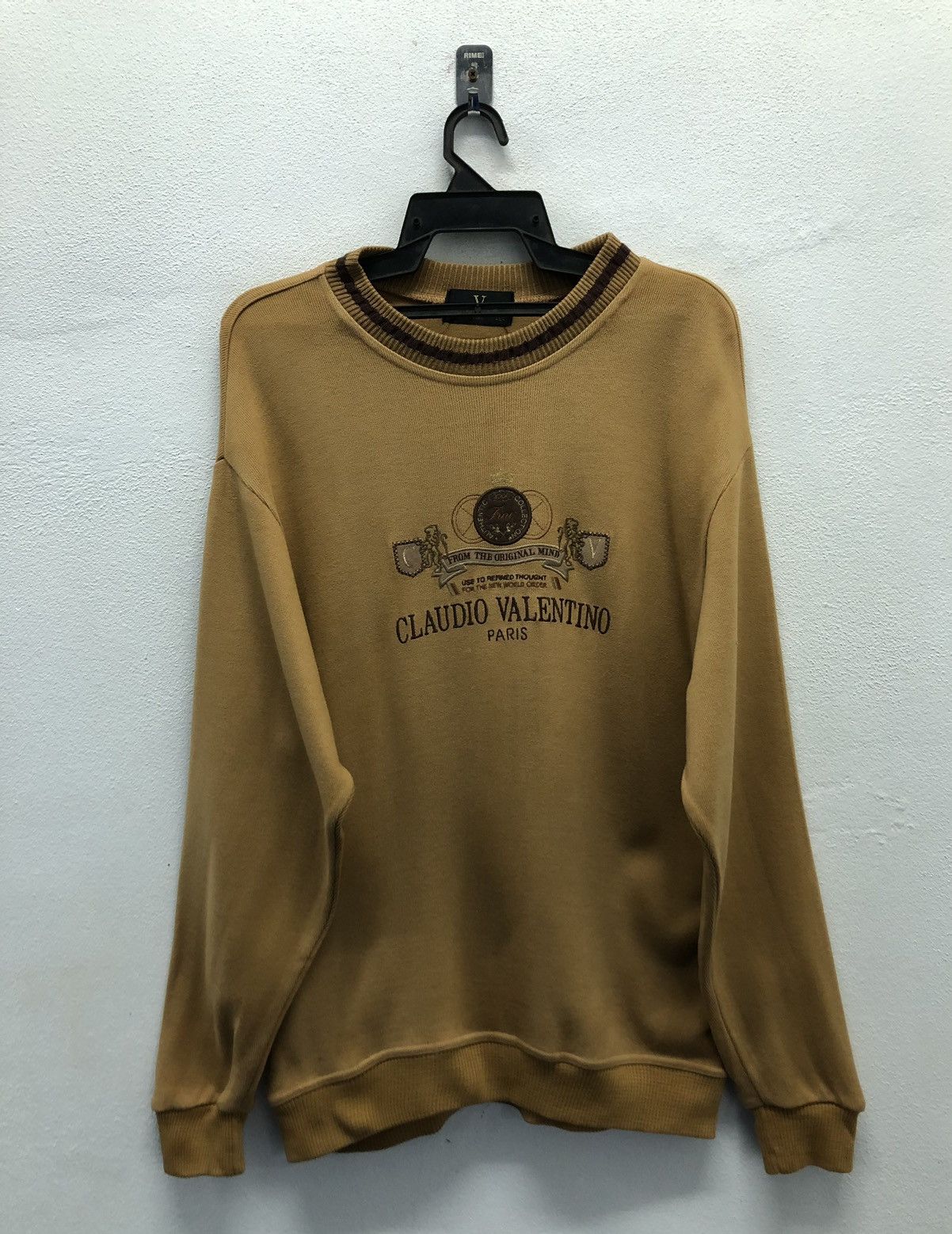 Designer Claudio Valentino Paris Sweatshirt – Golden Brown Size L Size US L / EU 52-54 / 3 - 1 Thumbnail