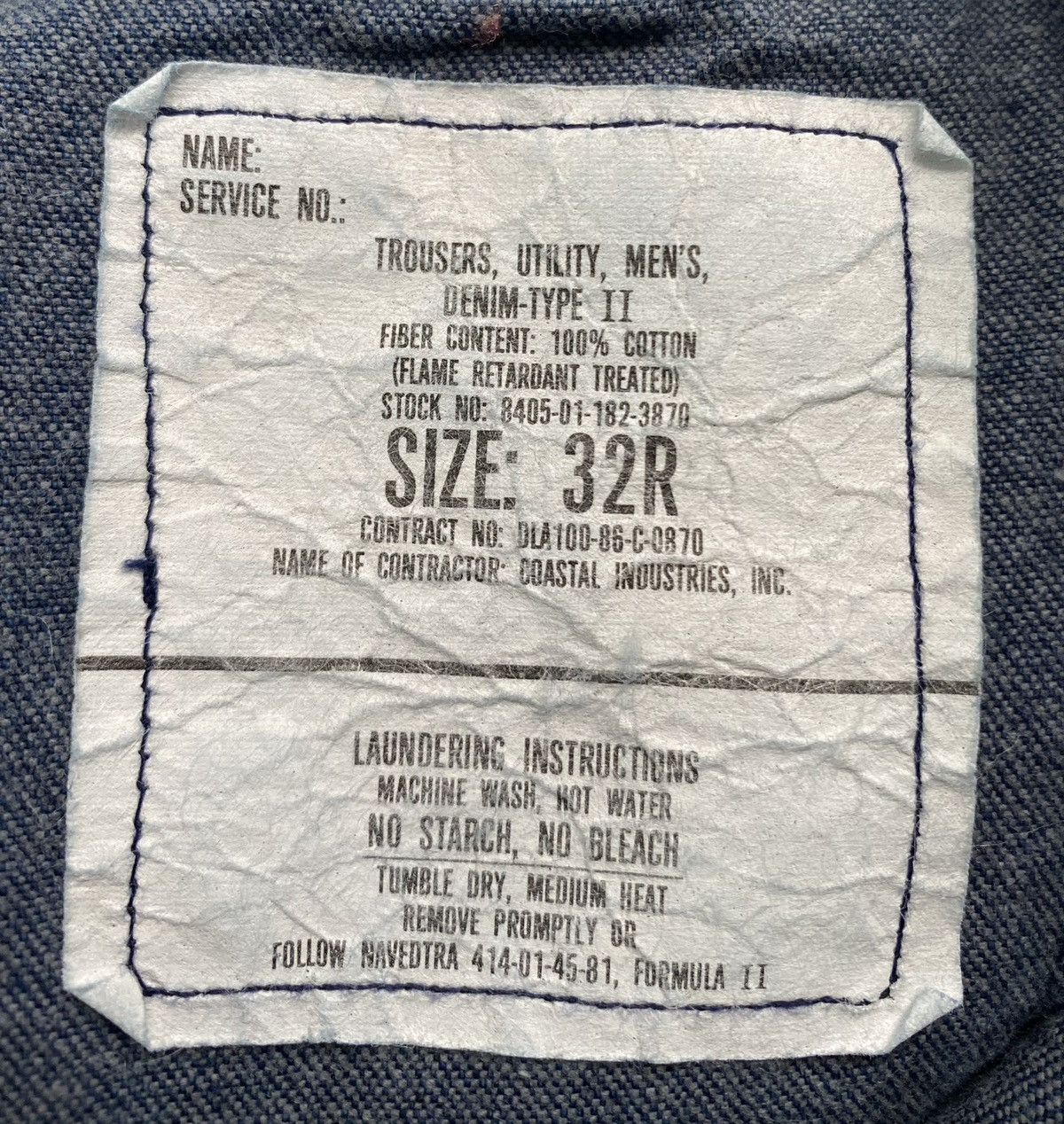 Other VTG 80’s Coastal Flare Utility Sailor Jeans Mens Sz 30 Size US 30 / EU 46 - 4 Thumbnail
