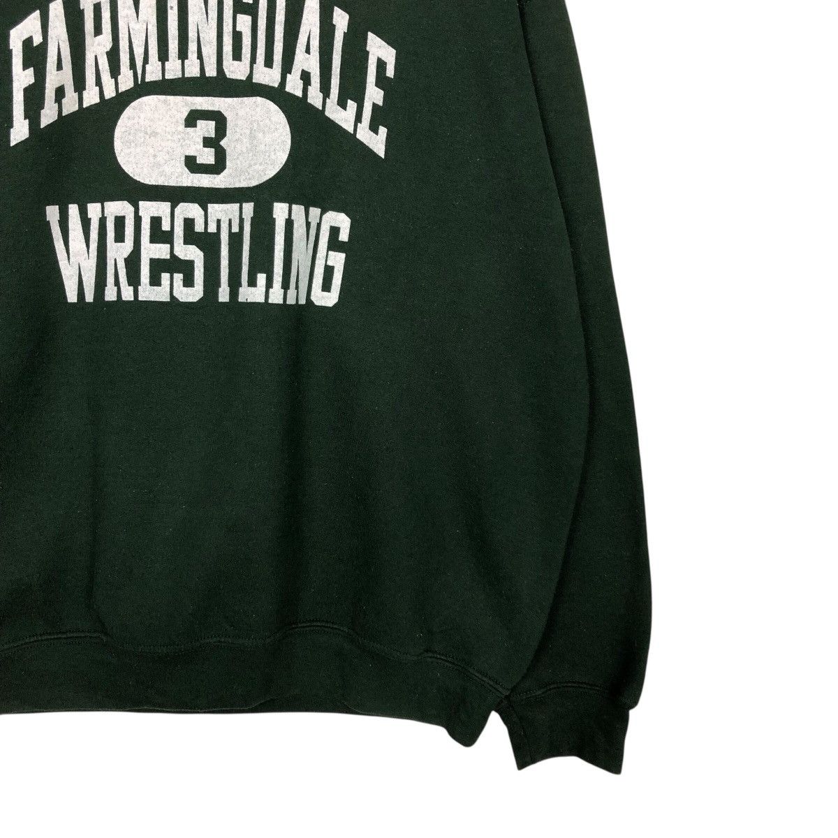 Japanese Brand × Vintage 📌Rich Green Vintage Sweatshirt Farmingdale Wrestling Size US L / EU 52-54 / 3 - 6 Thumbnail