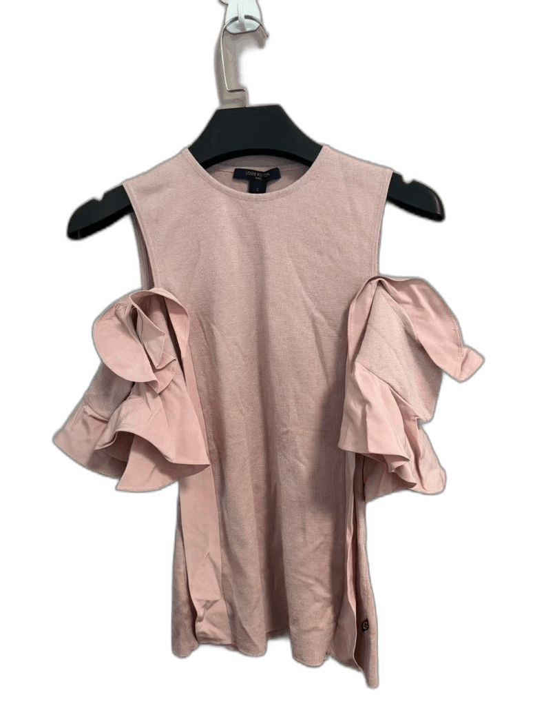 Louis Vuitton Louis Vuitton Pink Ruffled Sleeve Dress Size S / US 4 / IT 40 - 1 Thumbnail