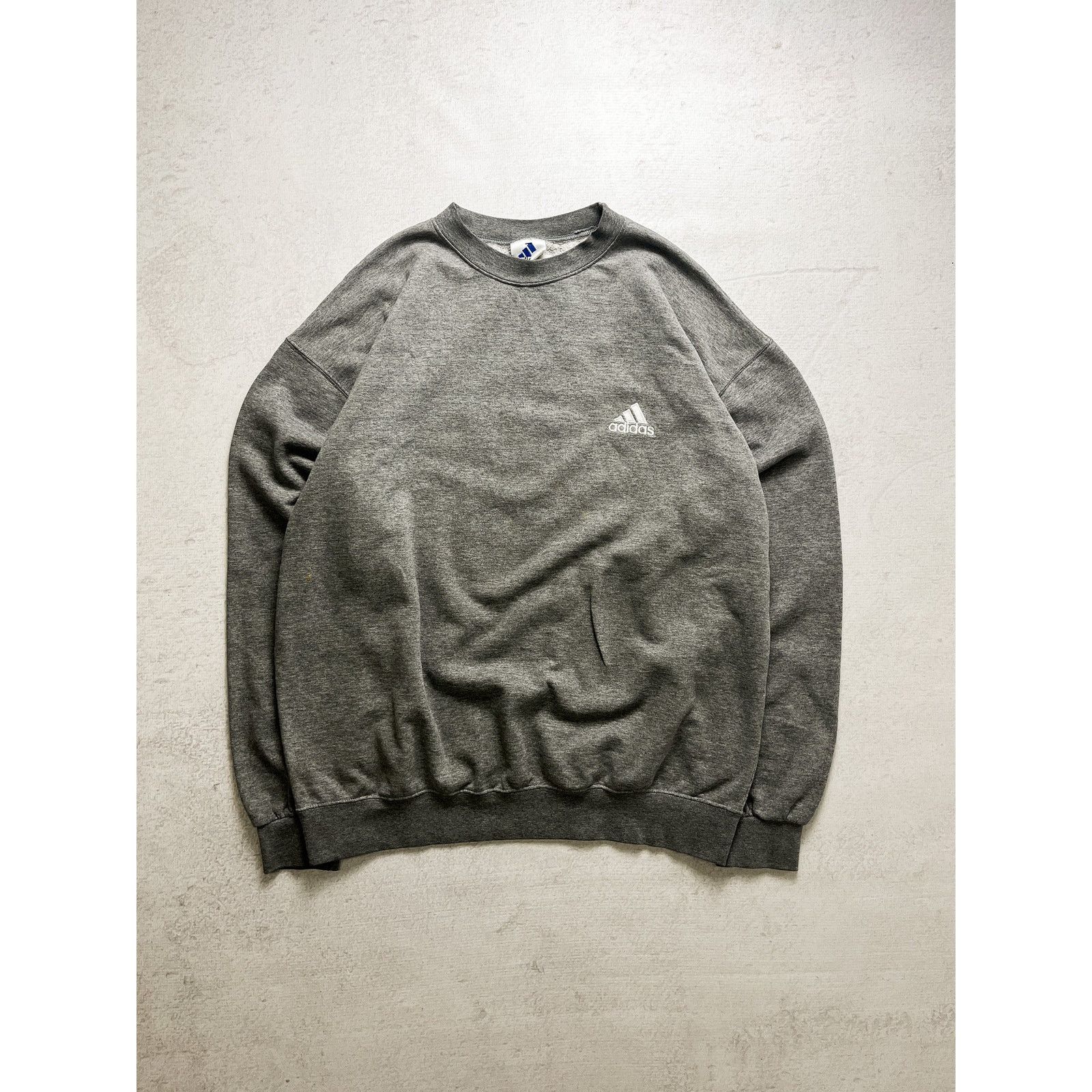 Adidas Vintage 90s Adidas Grey Crewneck Sweatshirt - Men's XL Size US XL / EU 56 / 4 - 1 Thumbnail