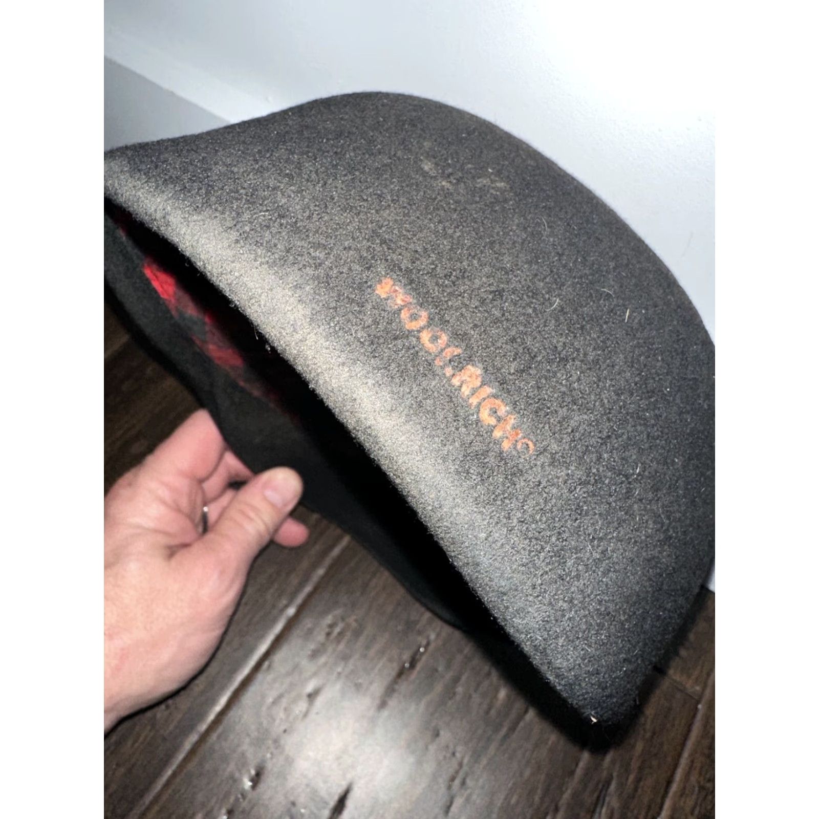 Vintage VINTAGE Woolrich Newsboy Cap Mens Small Black 100% Wool Felt Hat Size ONE SIZE - 3 Thumbnail
