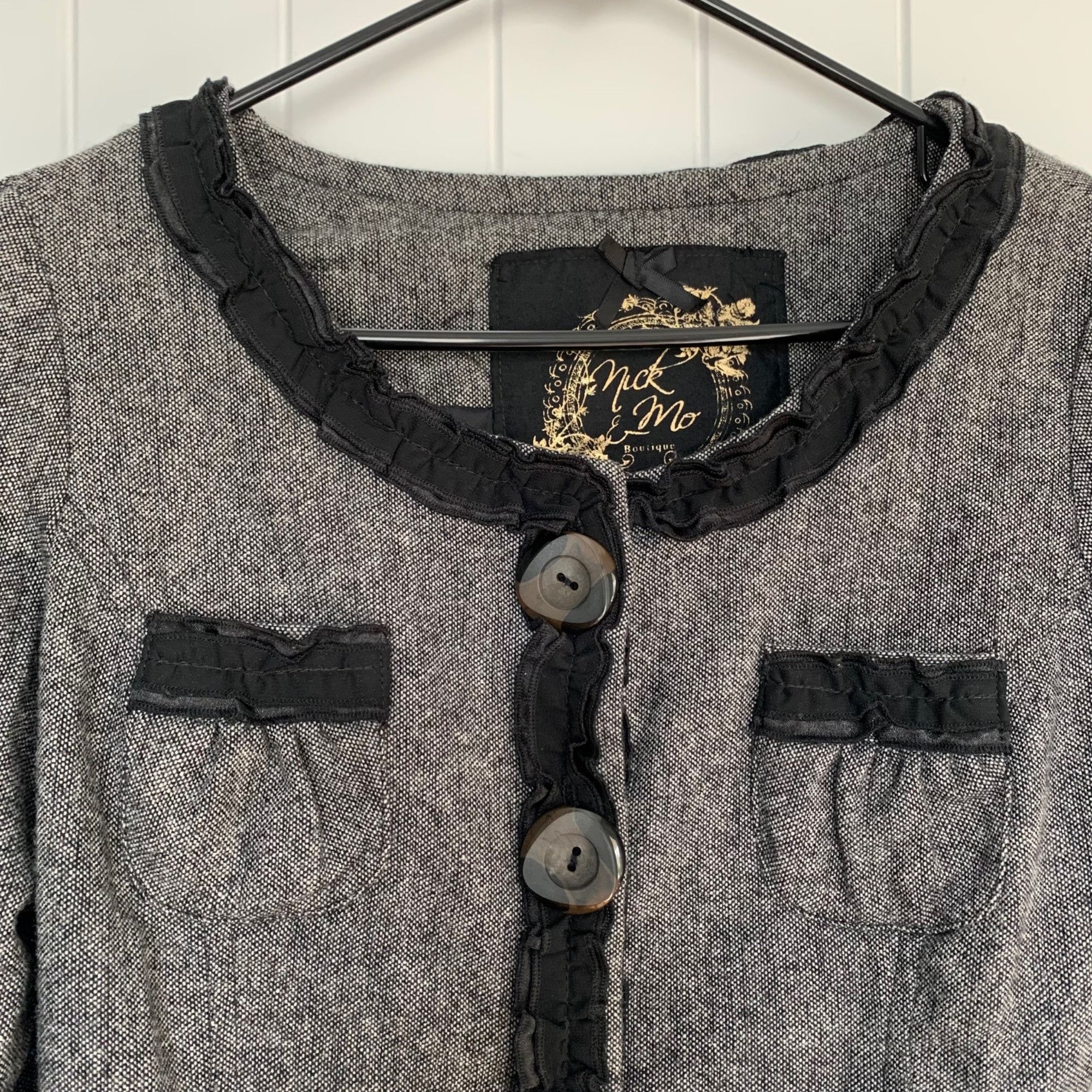 Other Nick & Mo Boutique Blazer Jacket Black Small Size S / US 4 / IT 40 - 3 Thumbnail