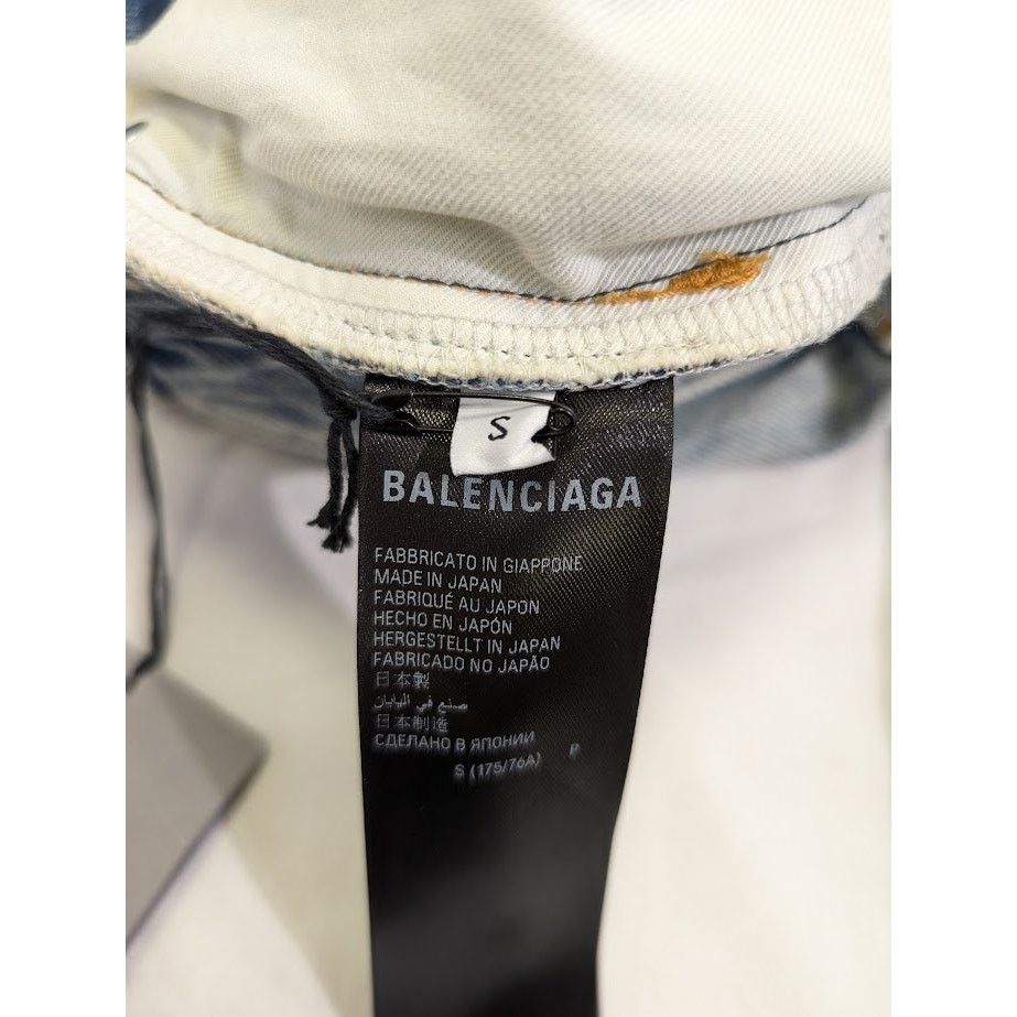Balenciaga o1rshd1 Slim Shorts Organic Japanese Twill in Eco Blue Size US 30 / EU 46 - 13 Thumbnail
