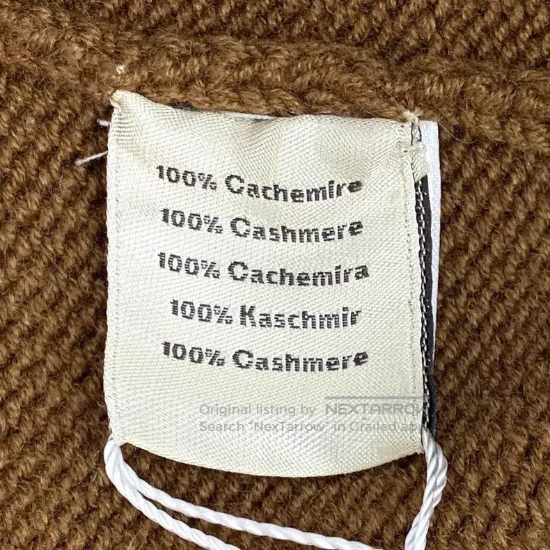 Hermes Hermes Dark brown cashmere collar five-inch sleeve knit sw Size M / US 6-8 / IT 42-44 - 7 Thumbnail