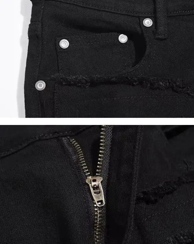 Japanese Brand Custom streetwear ripped punk design jeans Size US 30 / EU 46 - 5 Thumbnail