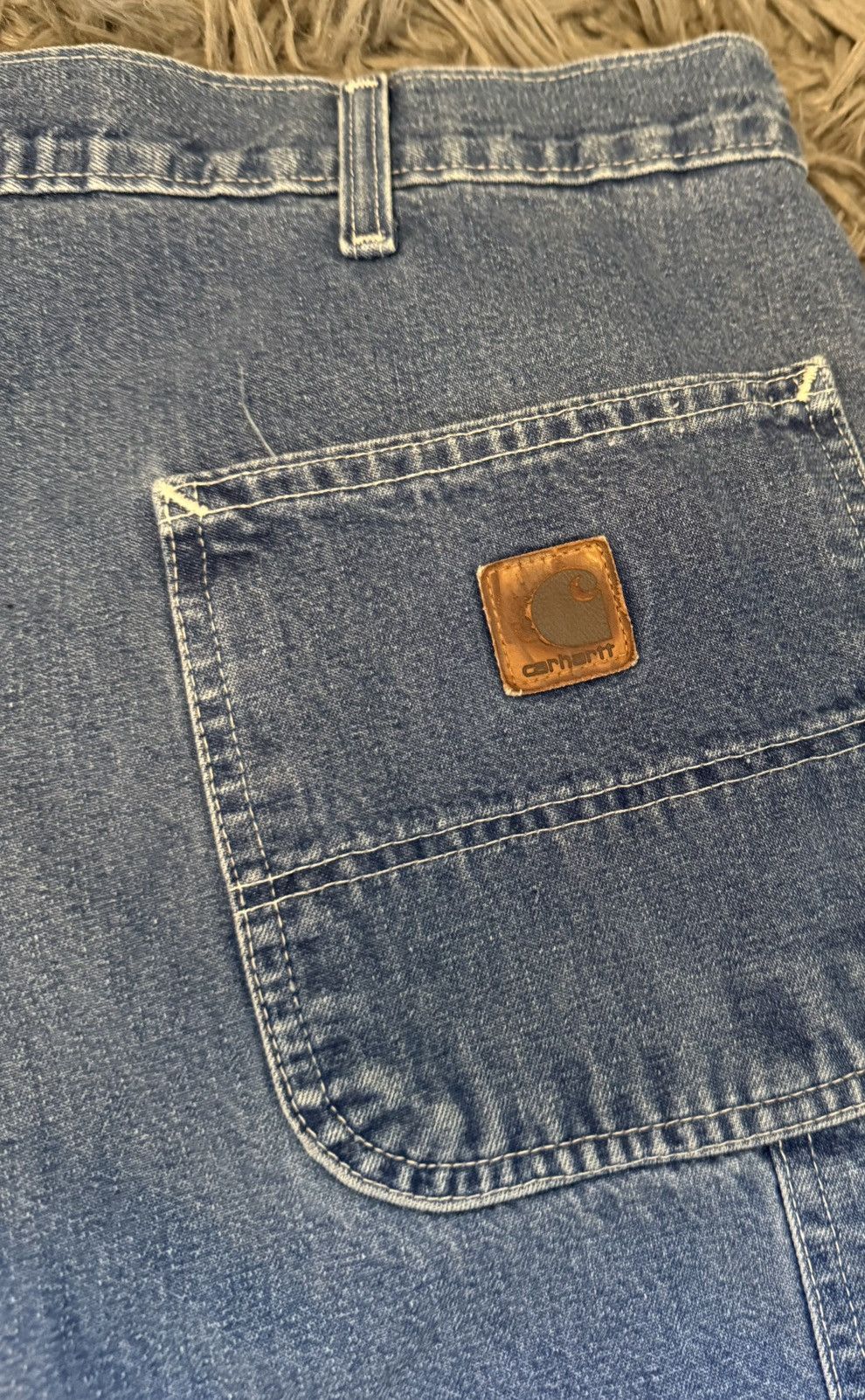 Carhartt Vintage CARHARTT Rare Denim Carpenter/Utility Pants Y2K Size US 33 - 5 Thumbnail
