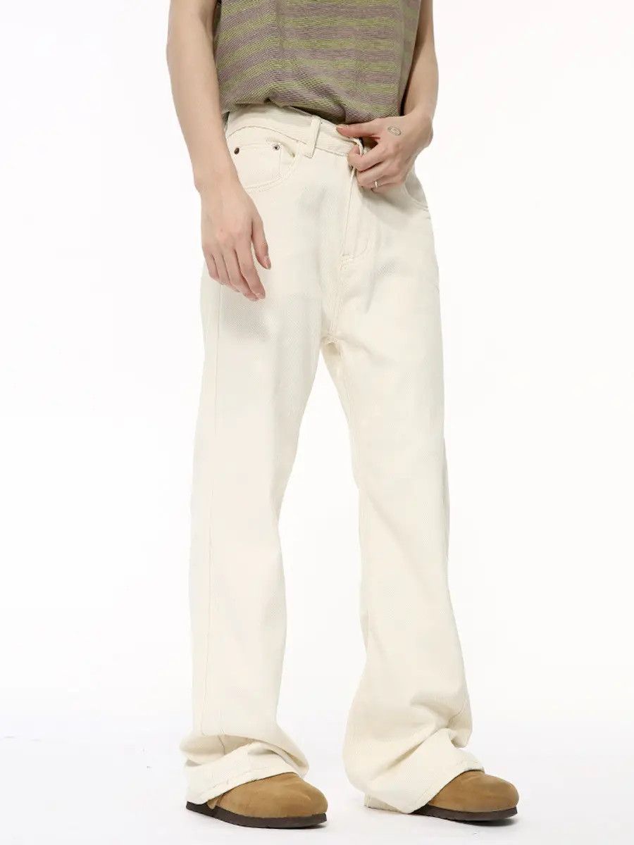 Japanese Brand Retro loose micro flared casual jeans Size US 32 / EU 48 - 6 Thumbnail