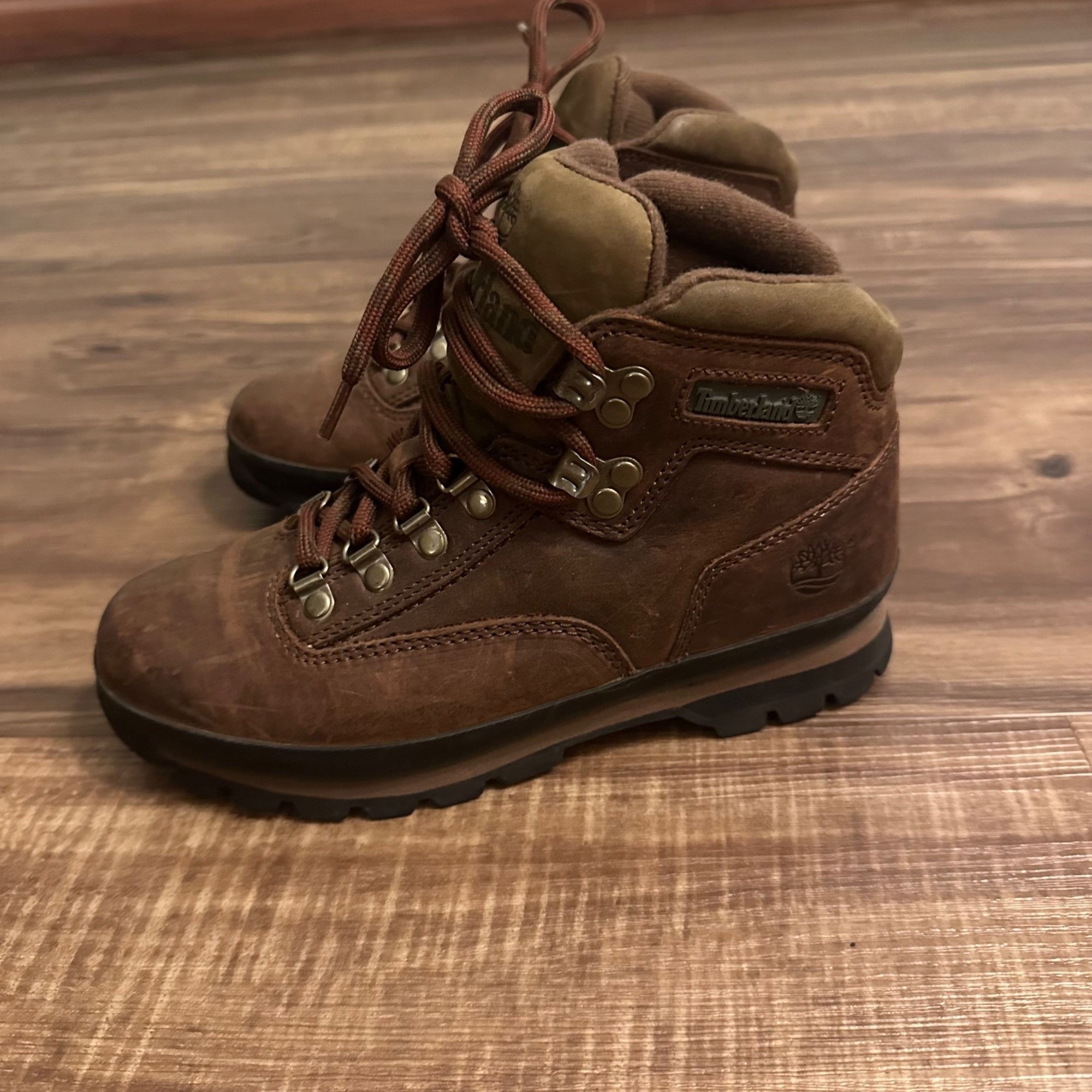 Timberland Euro Hiker 95310 Brown Leather Hiking boot Sz - Main Image