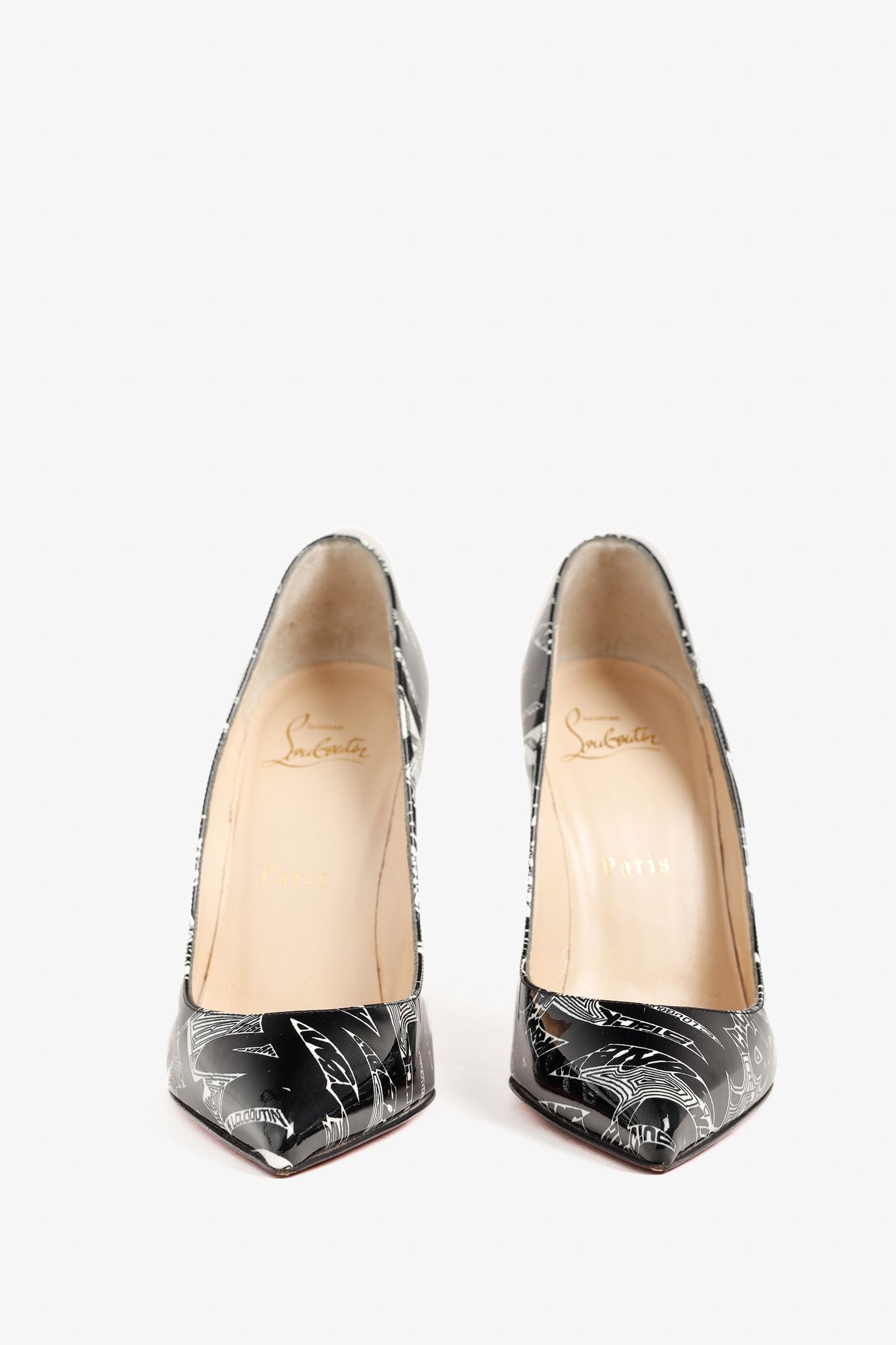 Christian Louboutin Christian Louboutin Patent Nicograf Pigalle Follies 100 Pump Size US 5 / IT 35 - 2 Thumbnail