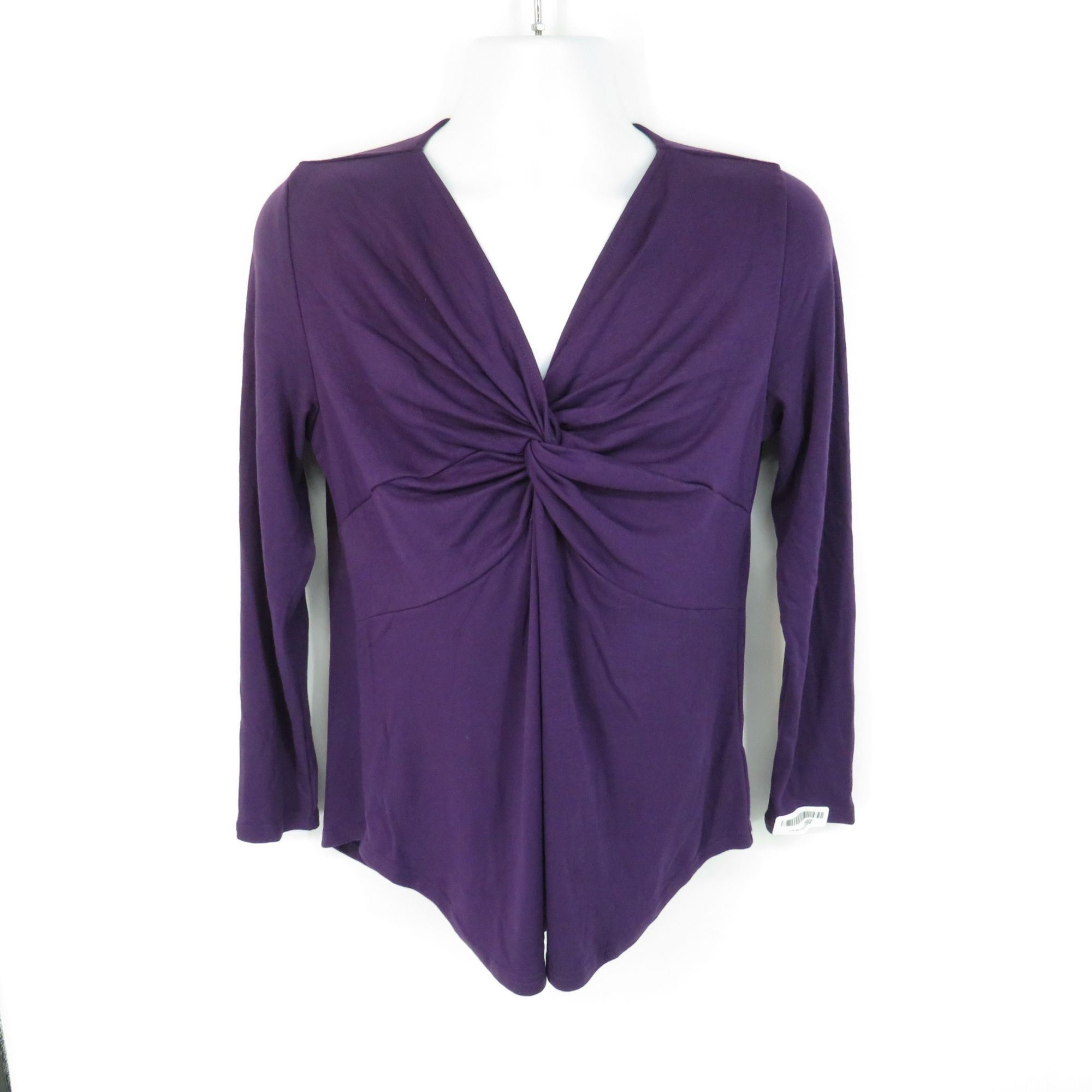 Other Bolotus Purple Long-Sleeve Twist-Front Women's Top Large Size L / US 10 / IT 46 - 1 Thumbnail