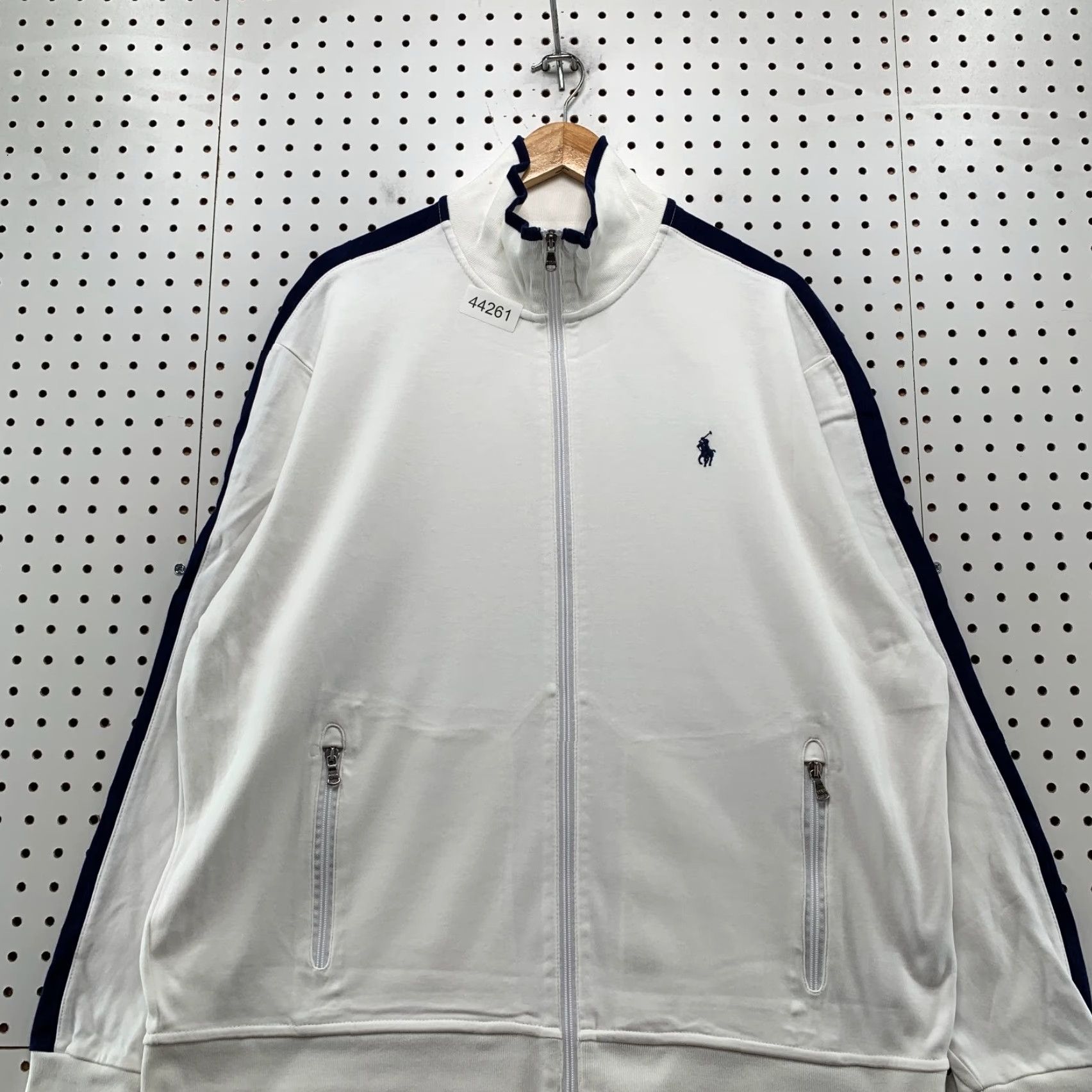 Polo Ralph Lauren Polo Ralph Lauren Performance Track Zip Jacket Mens 2XL White Long Sleeve Shirt Size US XXL / EU 58 / 5 - 2 Thumbnail