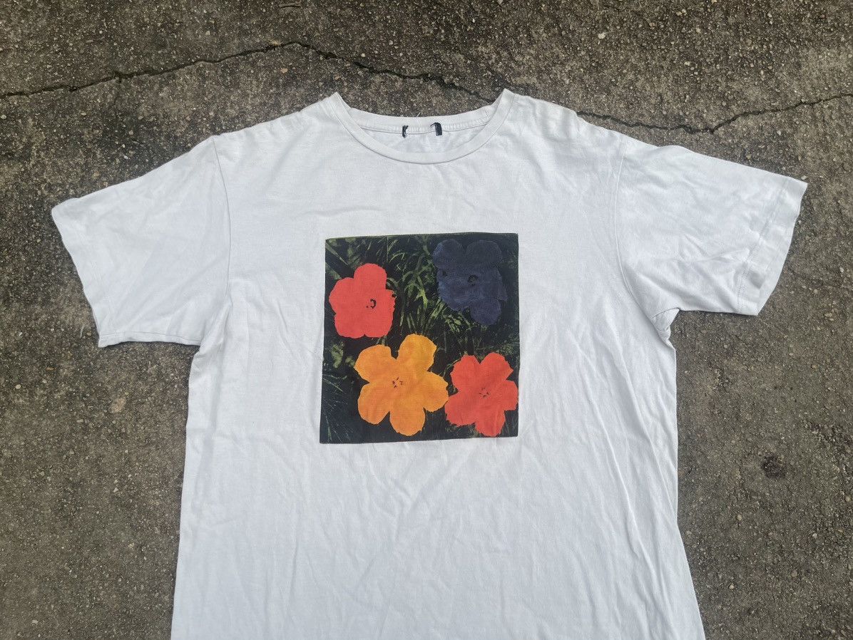 Andy Warhol × Vintage Vintage Andy Warhol Art T shirt XL Flower 1970 Basquiat Rare Size US XL / EU 56 / 4 - 4 Thumbnail