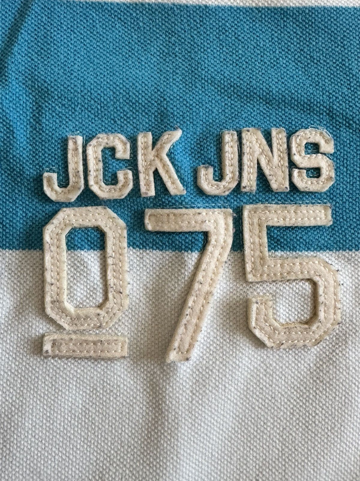 Jack & Jones Jack & Jones Boys Polo Shirt S – Striped with Logo & Patches Size US S / EU 44-46 / 1 - 4 Thumbnail