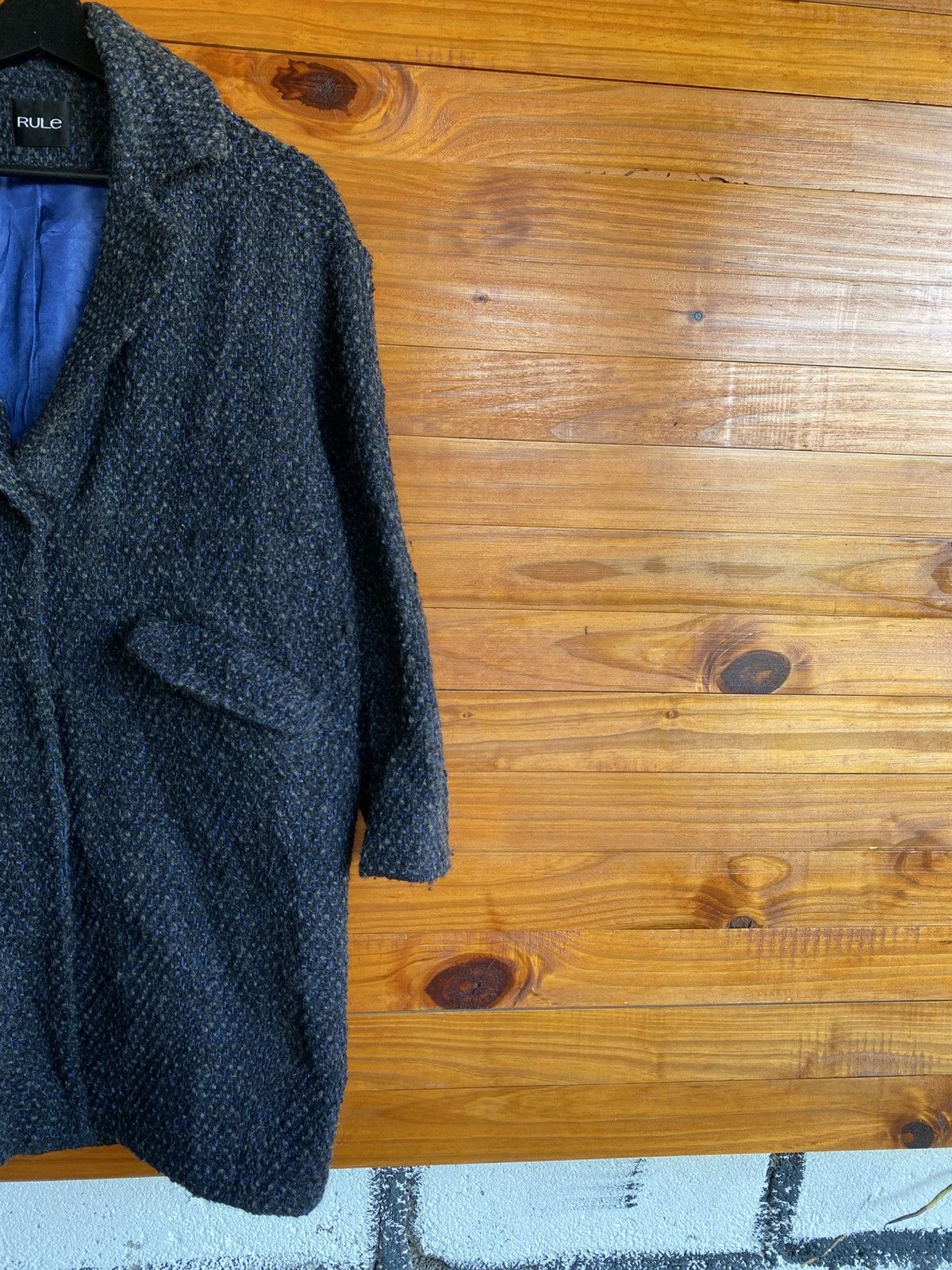 Japanese Brand RULE Wool Blend Textured Overcoat – Japanese Brand Classic Size S / US 4 / IT 40 - 7 Thumbnail
