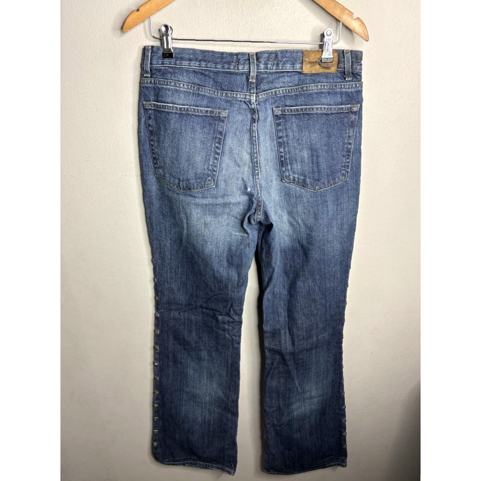 Just Cavalli VINTAGE Just Cavalli Jeans Mens 30 Blue Studded Button Embellished Italy Straight Denim Size US 30 / EU 46 - 7 Thumbnail