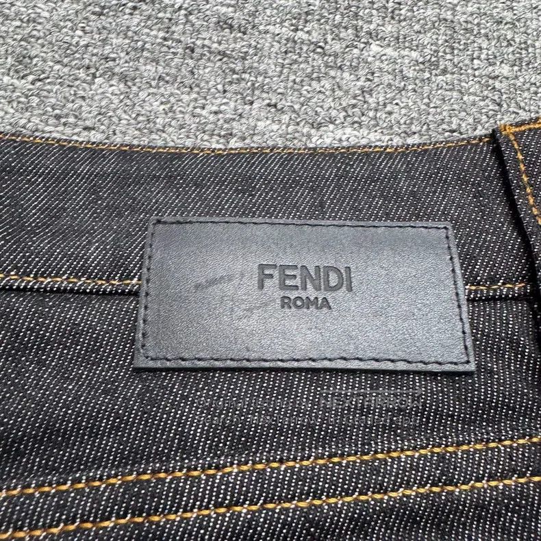 Fendi Fendi Golden Monogram Denim Pants Size US 33 - 6 Thumbnail