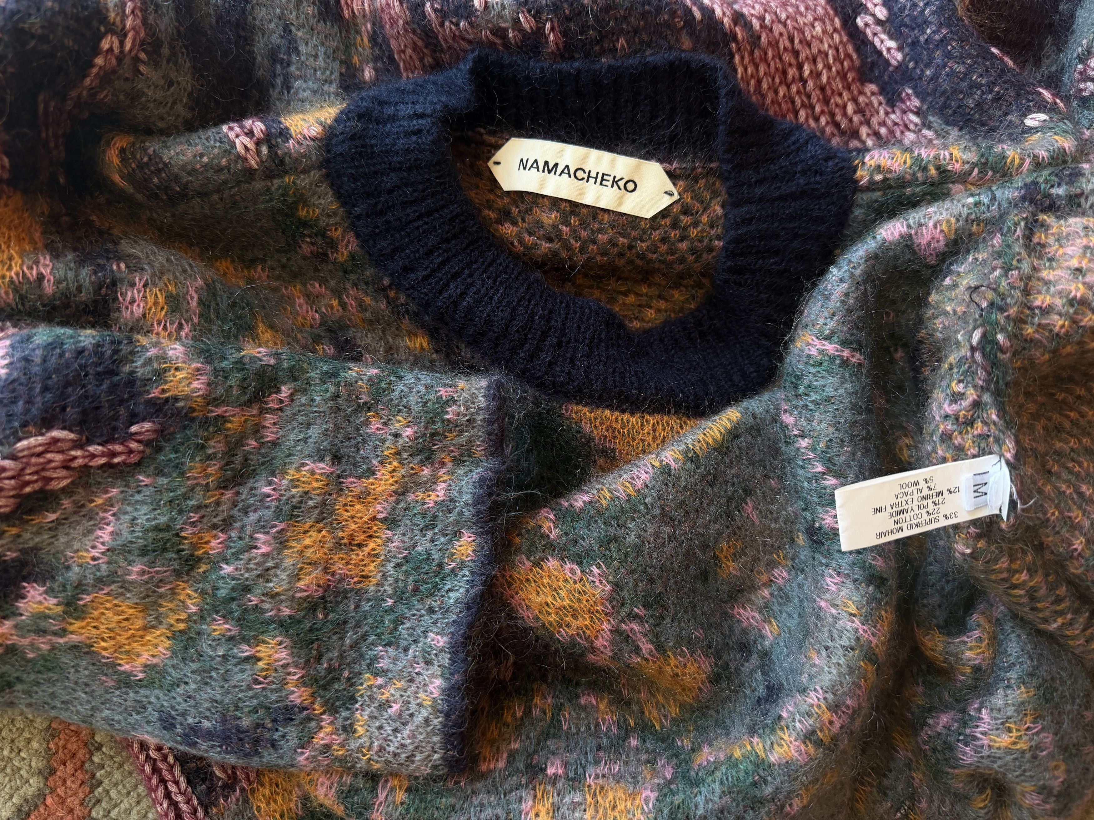 Namacheko Abstract-Pattern Knitted Jumper Size US M / EU 48-50 / 2 - 4 Thumbnail