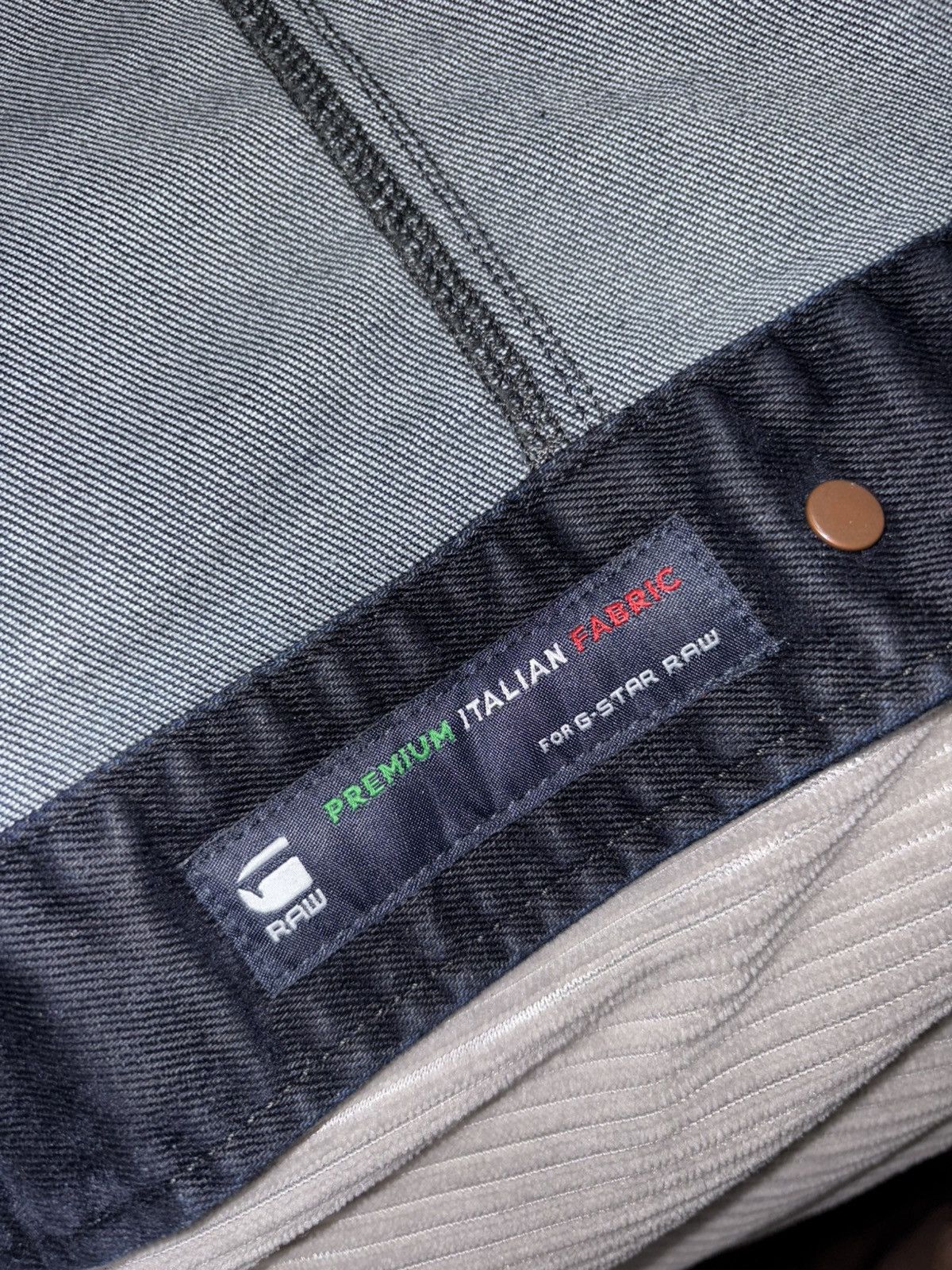 G-Star S Air Force Denim Jacket Blue Jean Dark Wash 5 Zip y2k vtg Size US S / EU 44-46 / 1 - 7 Thumbnail