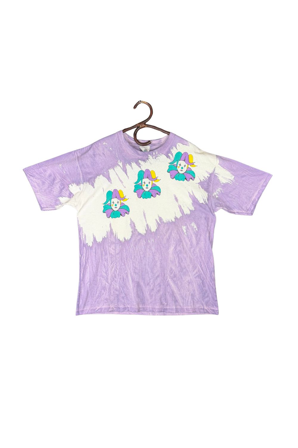 Vintage Vintage 90s Tie Dye Jester Graphic Tee Made in USA Single Size US L / EU 52-54 / 3 - 1 Thumbnail