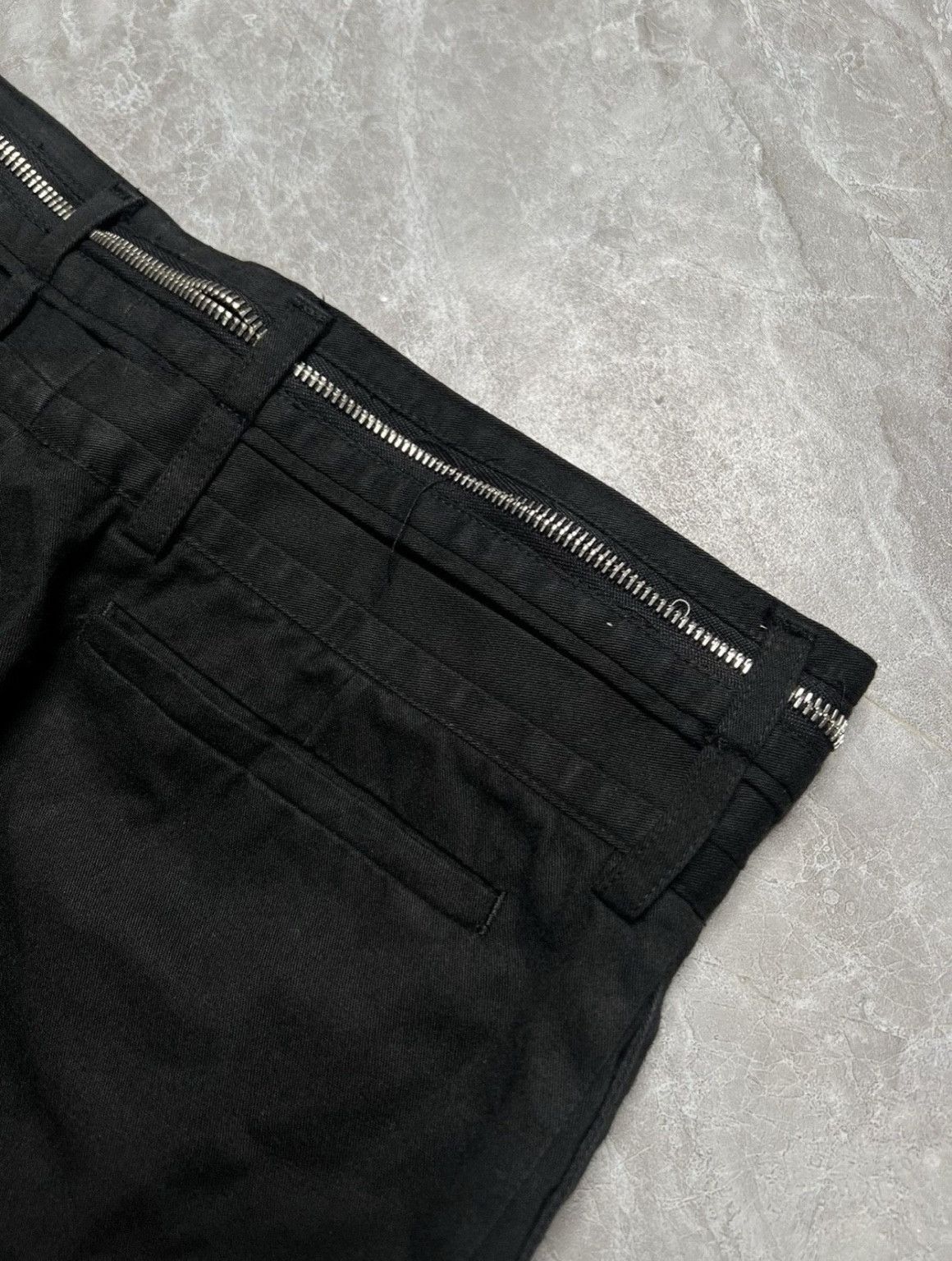 DIOR HOMME BY HEDI SLIMANE S/S 03 DOUBLE WAIST ZIP TROUSERS