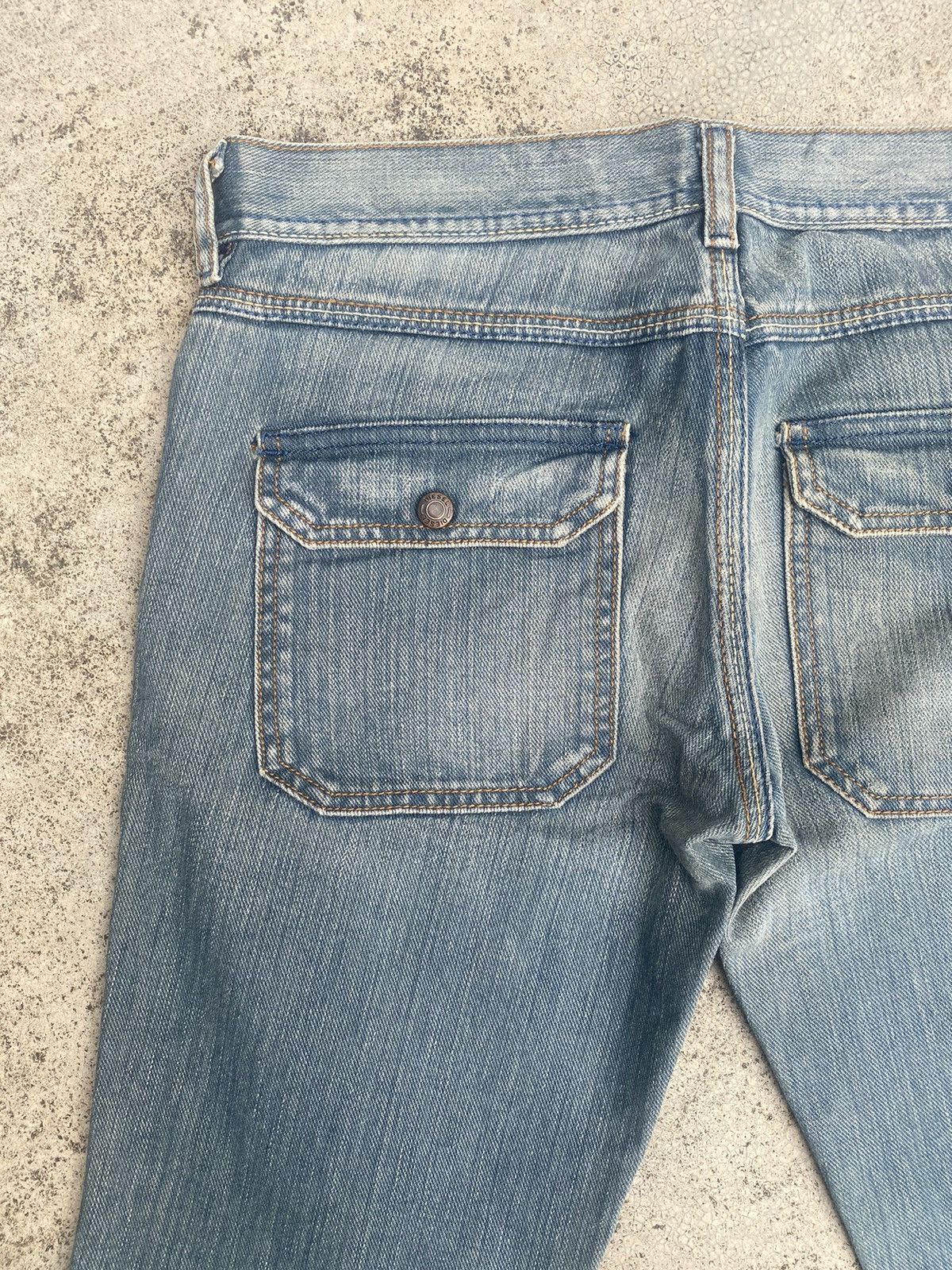 Designer × Diesel × If Six Was Nine Flare Jeans Diesel Faded Low Rise Bootcut Size US 30 / EU 46 - 20 Thumbnail