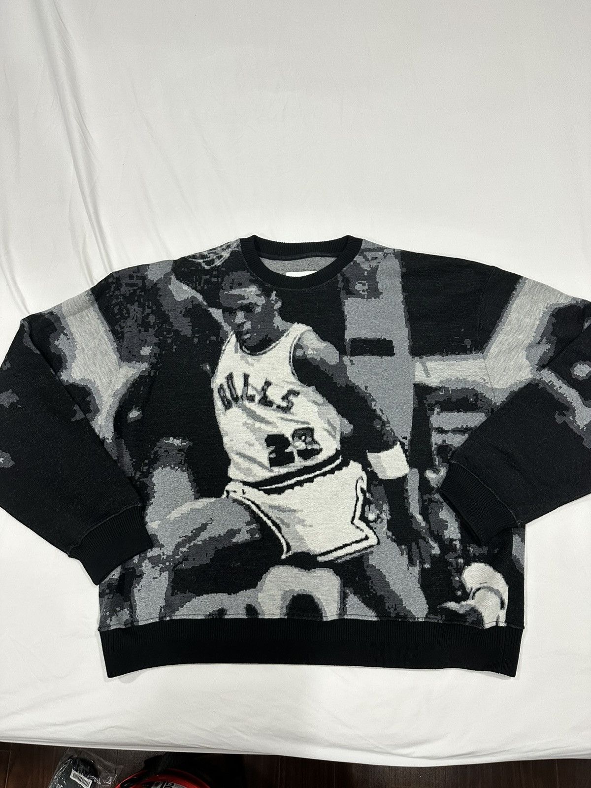 Air Jordan Intarsia Sweater made in italy wings collection