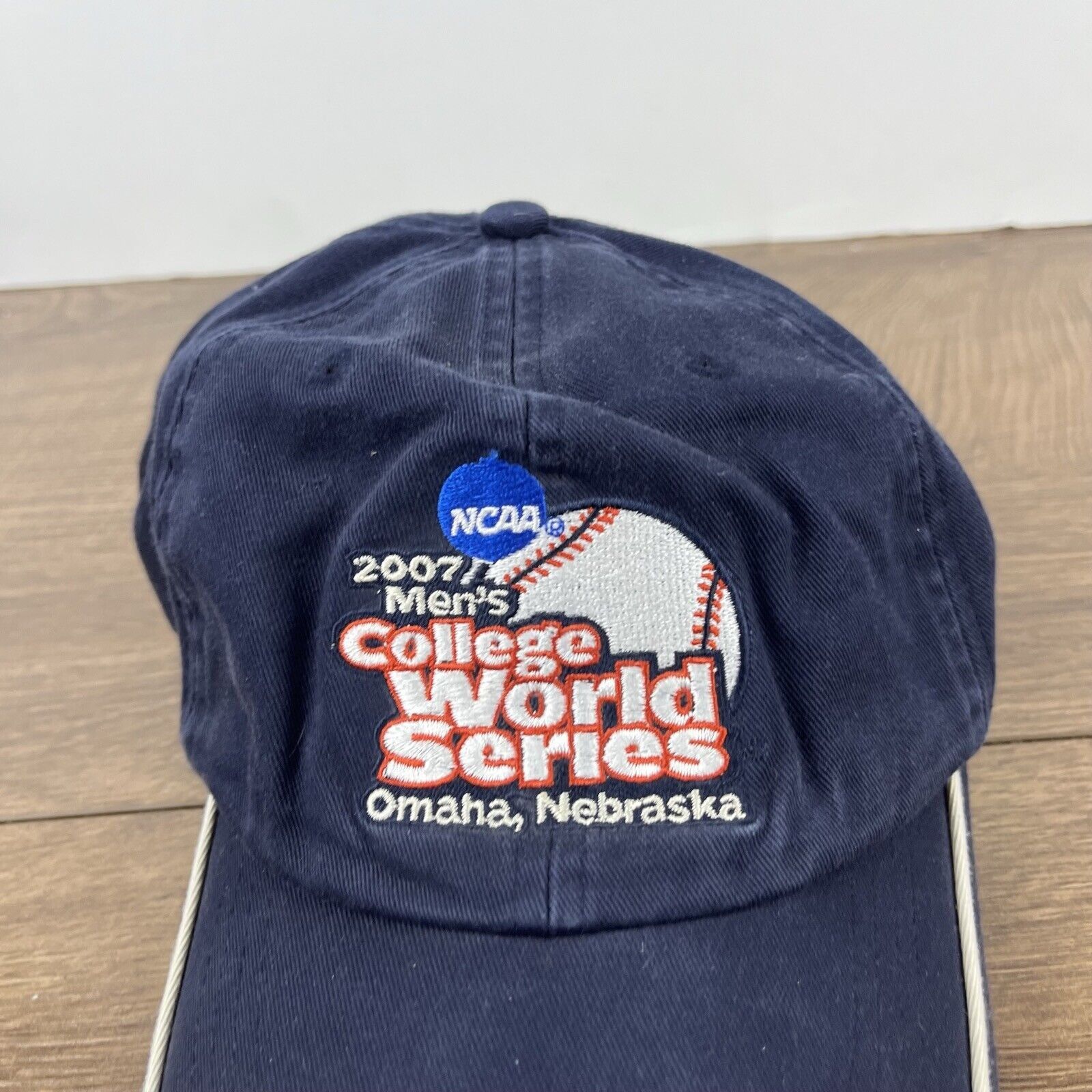 Other 2007 Mens College World Series Hat Blue Cap Adjustable Blue Size ONE SIZE - 7 Thumbnail