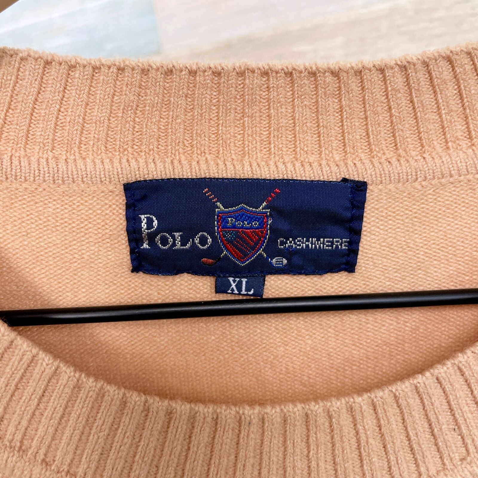 Polo Ralph Lauren POLO Ralph Lauren Cashmere Sweater Tan Golf VTG Mens XL Size US XL / EU 56 / 4 - 6 Thumbnail